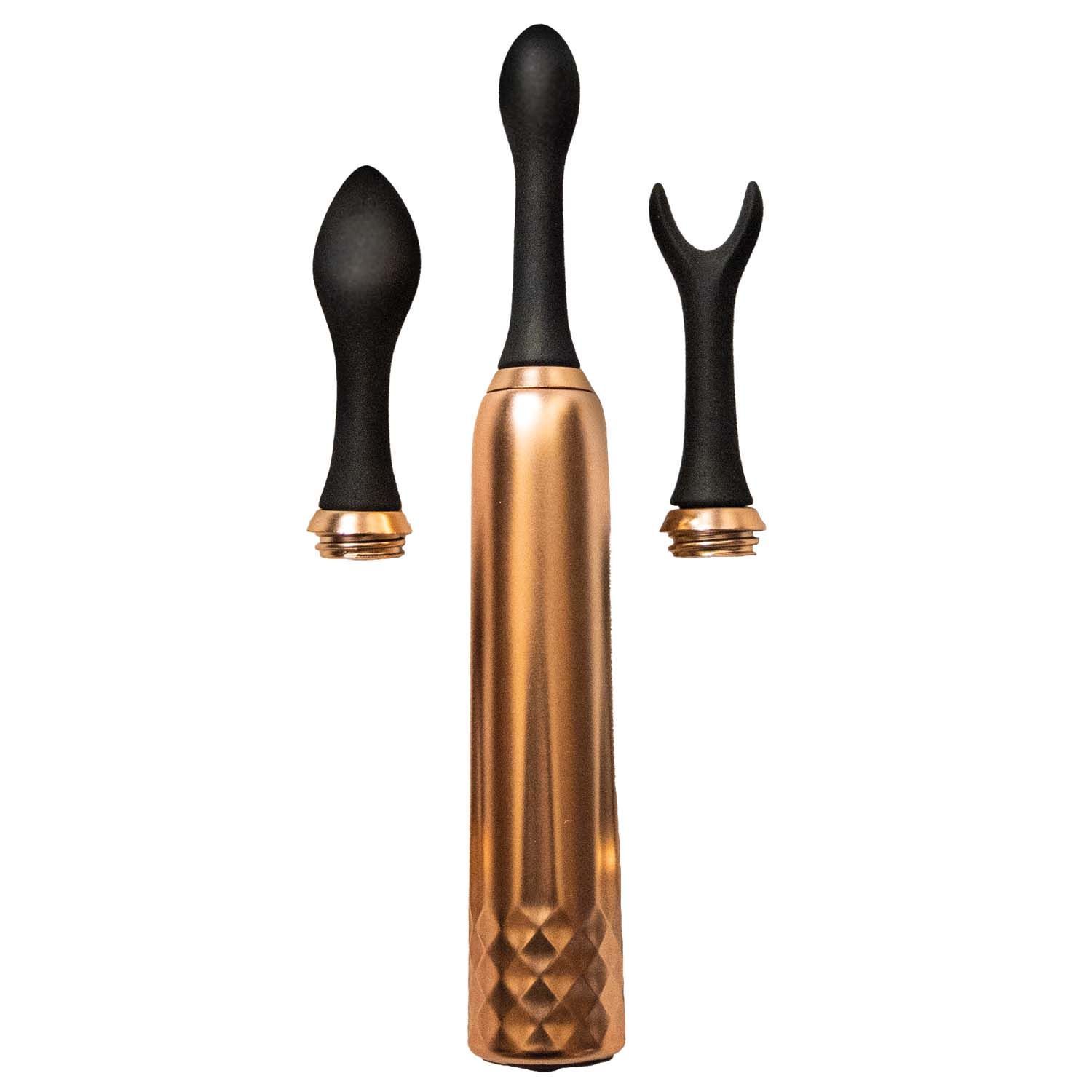 INTENSE TRIPLE TIP MASSAGER-ROSE GOLD - #2994