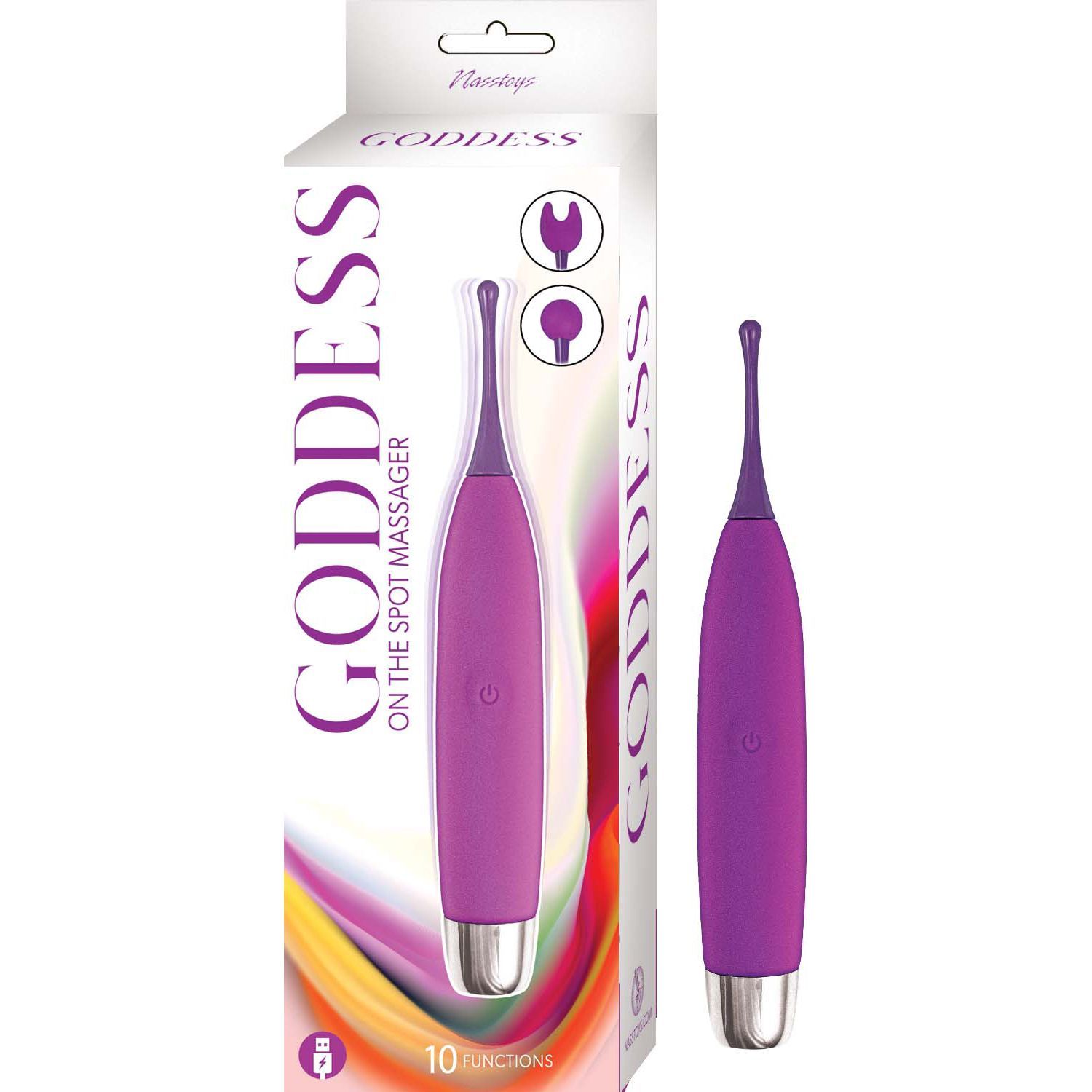 GODDESS ON THE SPOT MASSAGER-PURPLE - #3155