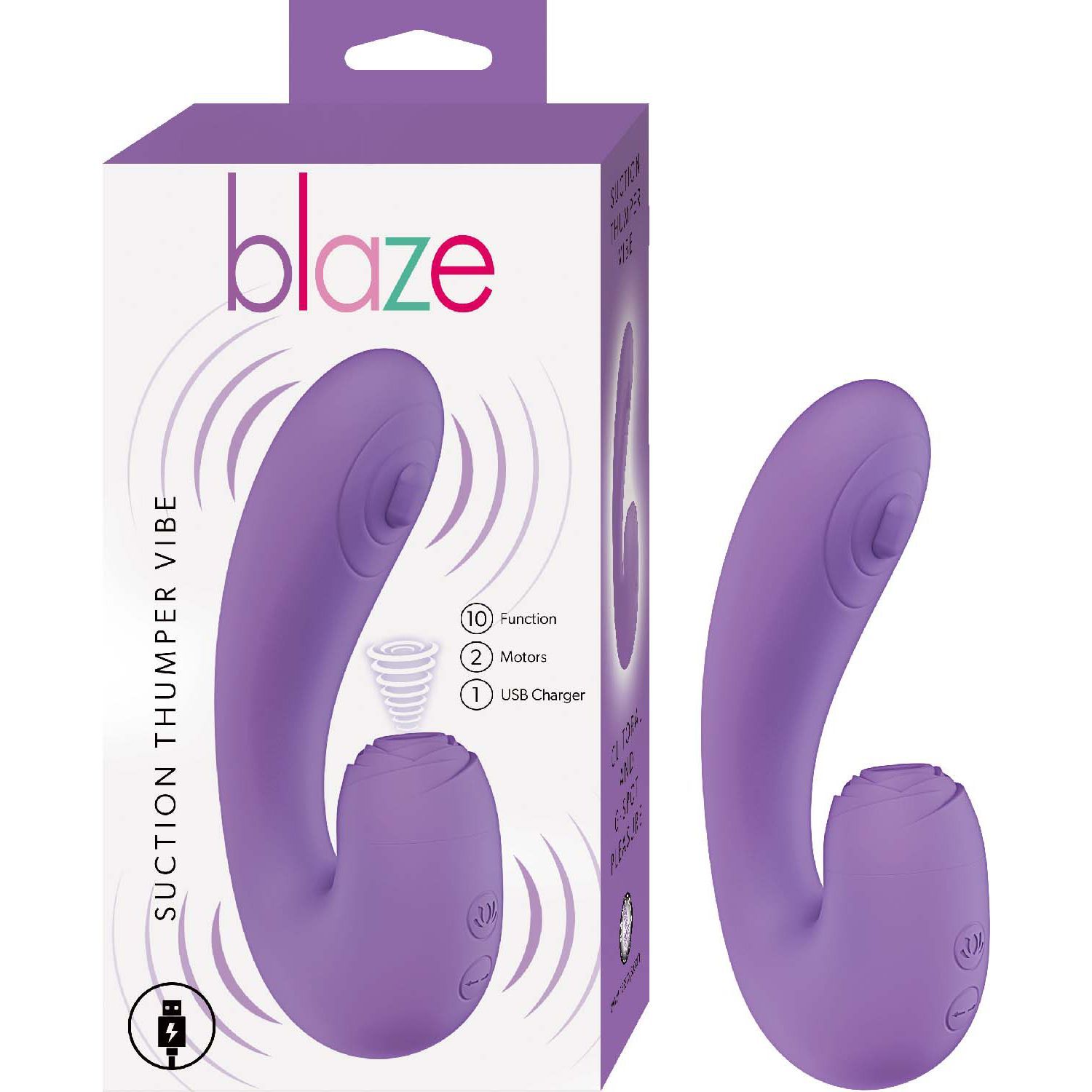 BLAZE SUCTION THUMPER VIBE-LAVENDER - #3193-2