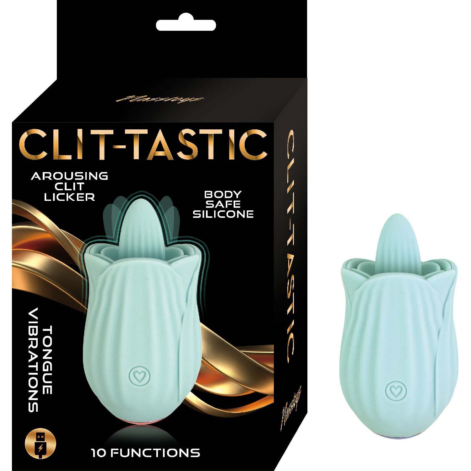CLIT-TASTIC AROUSING CLIT LICKER-AQUA - #3158-2