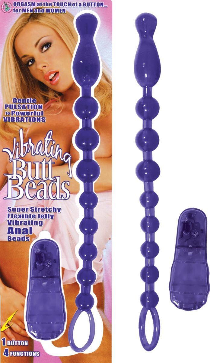 VIBRATING BUTT BEADS-PURPLE - #1900-2