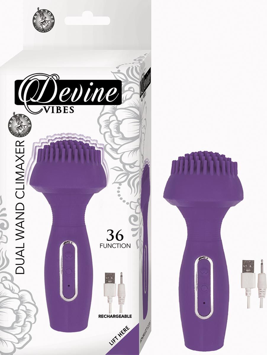 DEVINE VIBES DUAL WAND CLIMAXER-PURPLE - #2924-2
