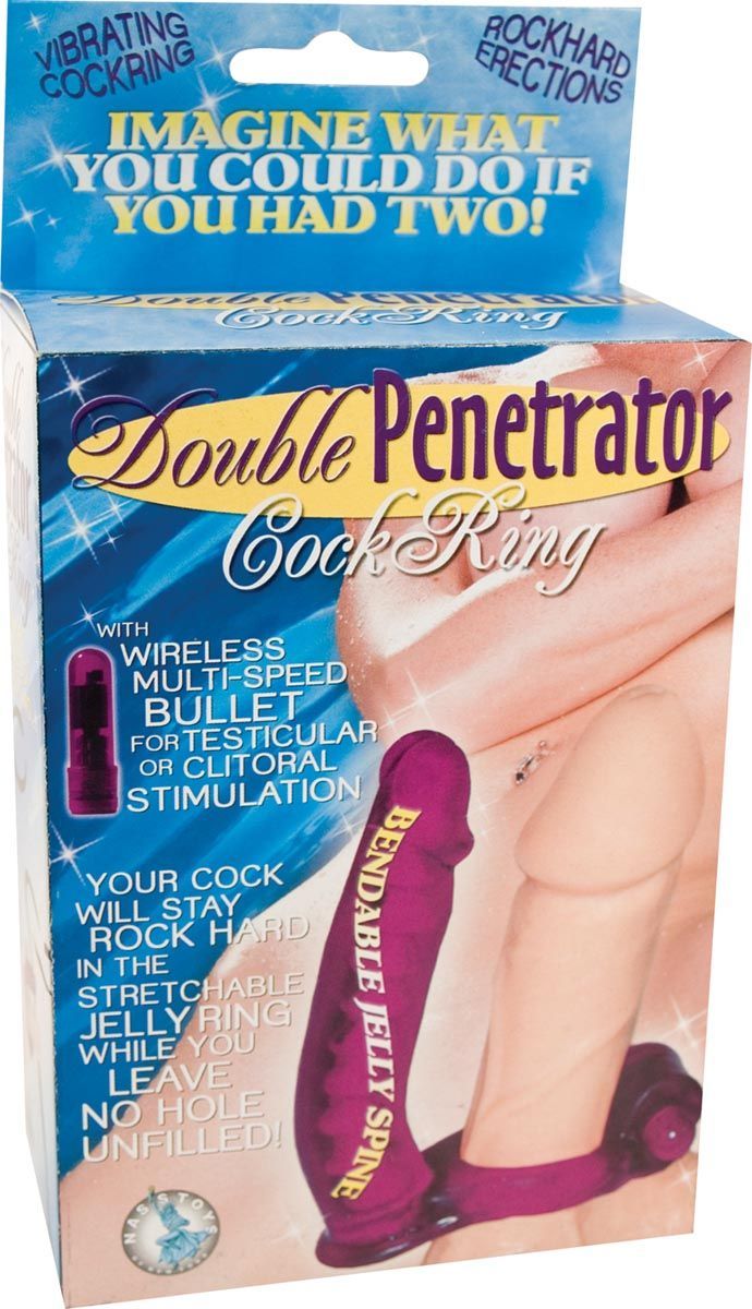 DOUBLE PENETRATOR COCKRING-PURPLE - #1914-2