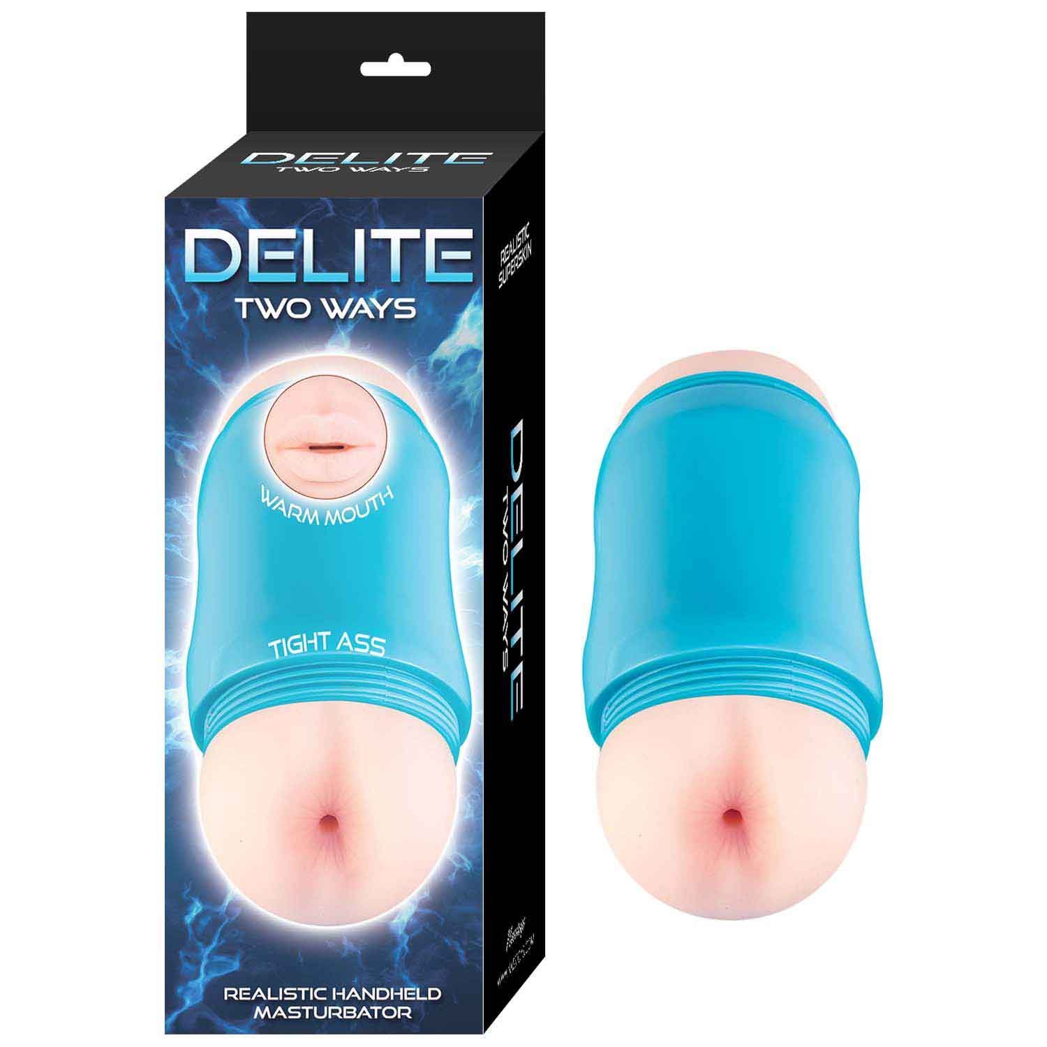 DELITE TWO WAYS MOUTH &amp; ASS-WHITE - #3197