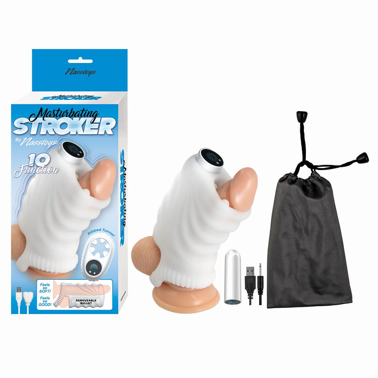 MASTURBATING STROKER-WHITE - #3027