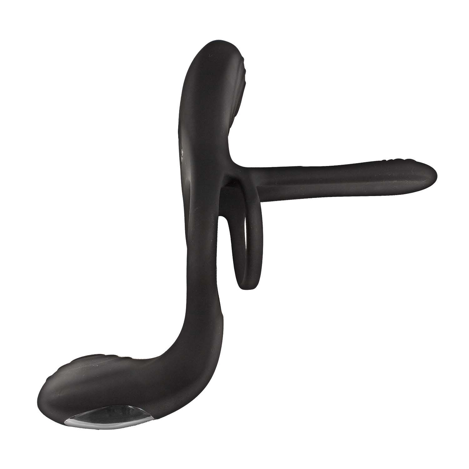 ENHANCER VIBRATING LOVERS RING-BLACK - #3283