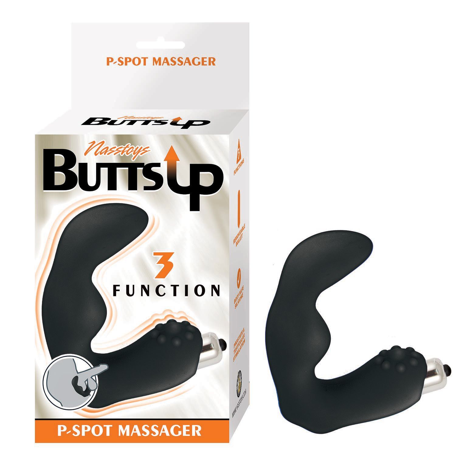 BUTTS UP P-SPOT MASSAGER-BLACK - #3023-2