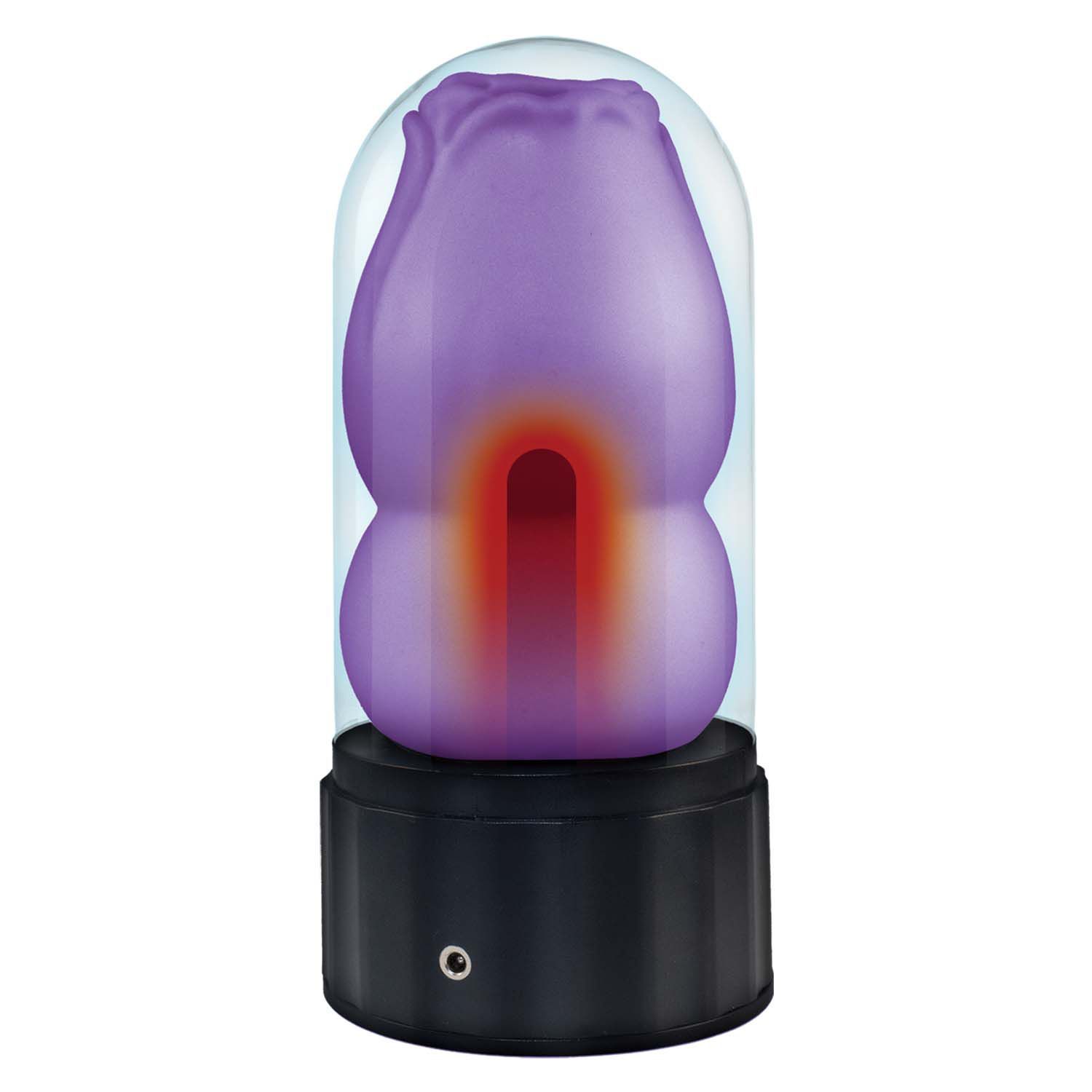 DELITE HEATED ROSE MASTURBATOR-PURPLE - #3200-2