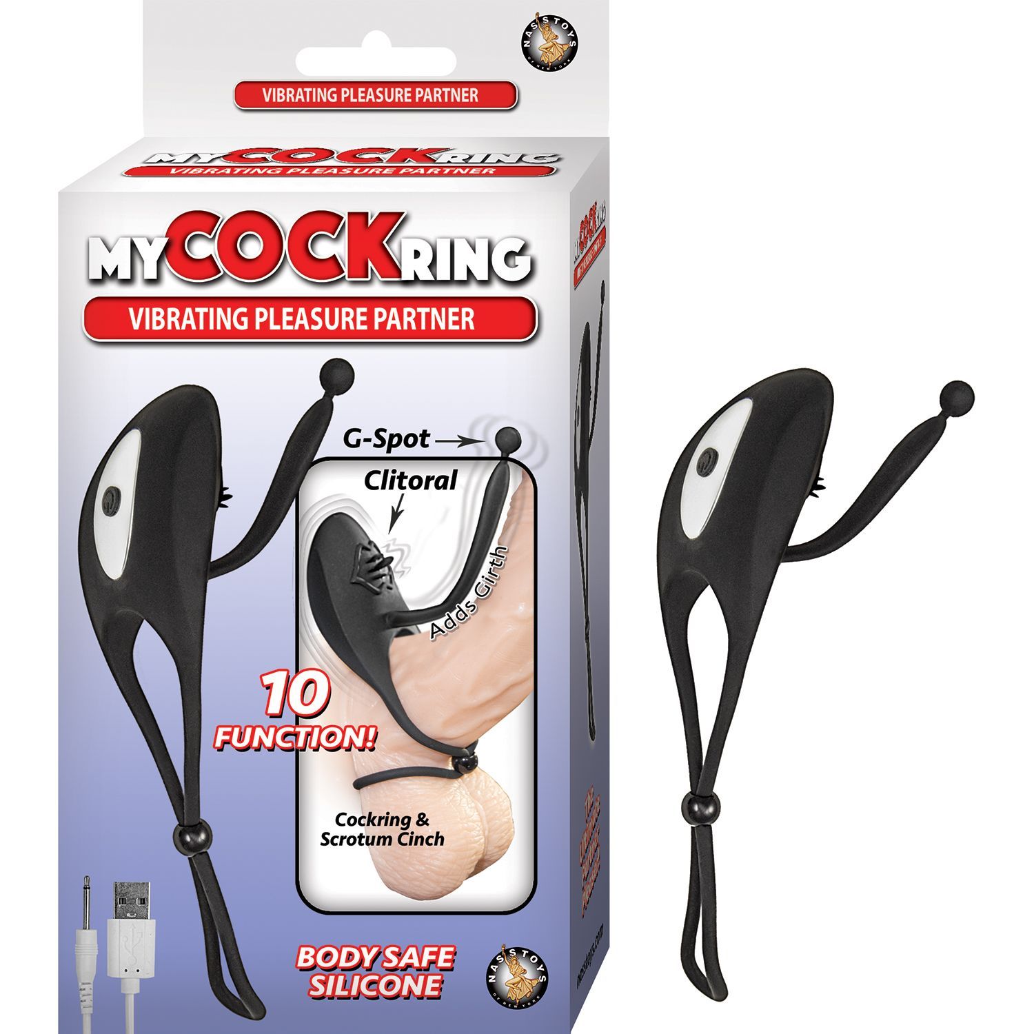 MY COCKRING VIBRATING PLEASURE PARTNER-BLACK - #2979