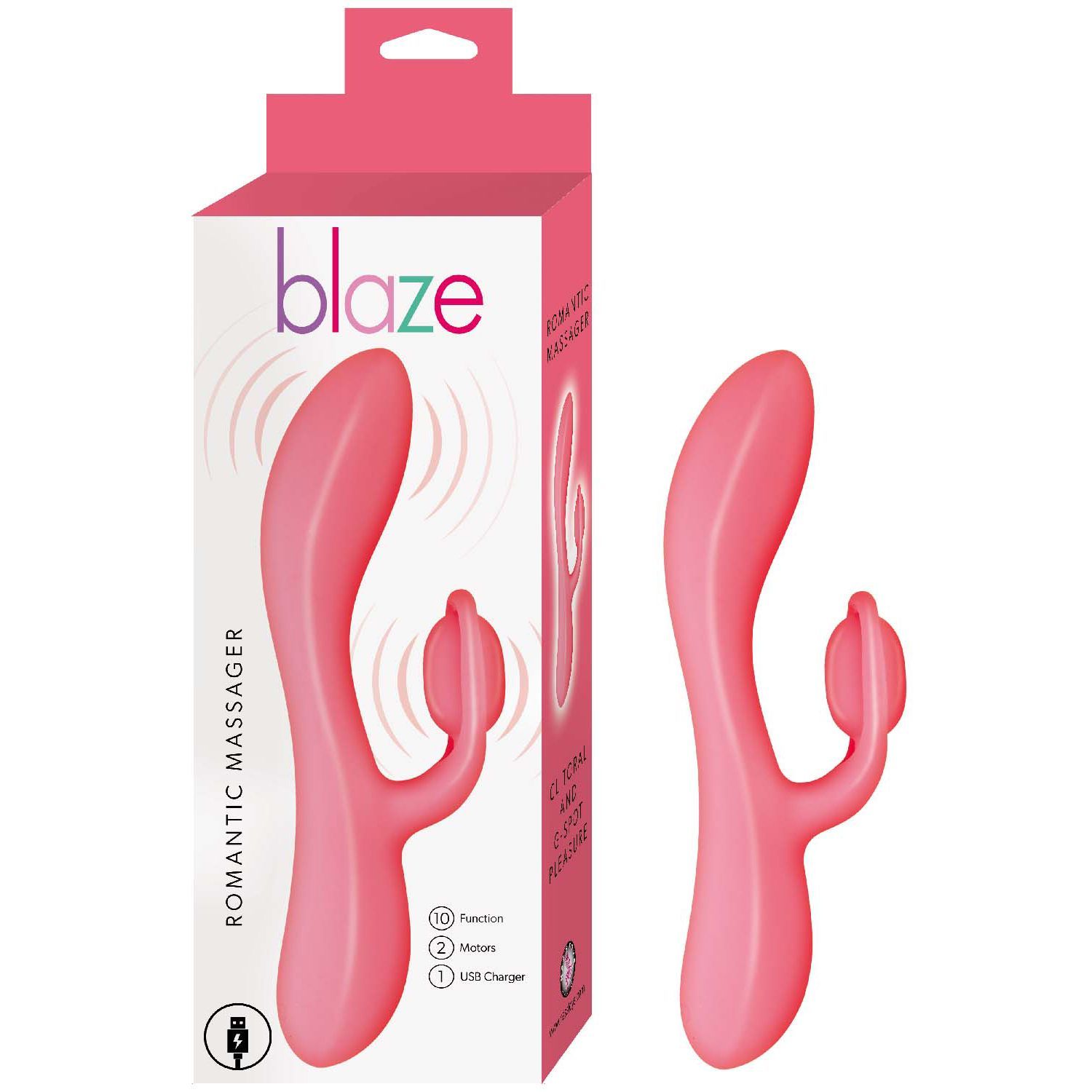 BLAZE ROMANTIC MASSAGER-RED - #3219-1