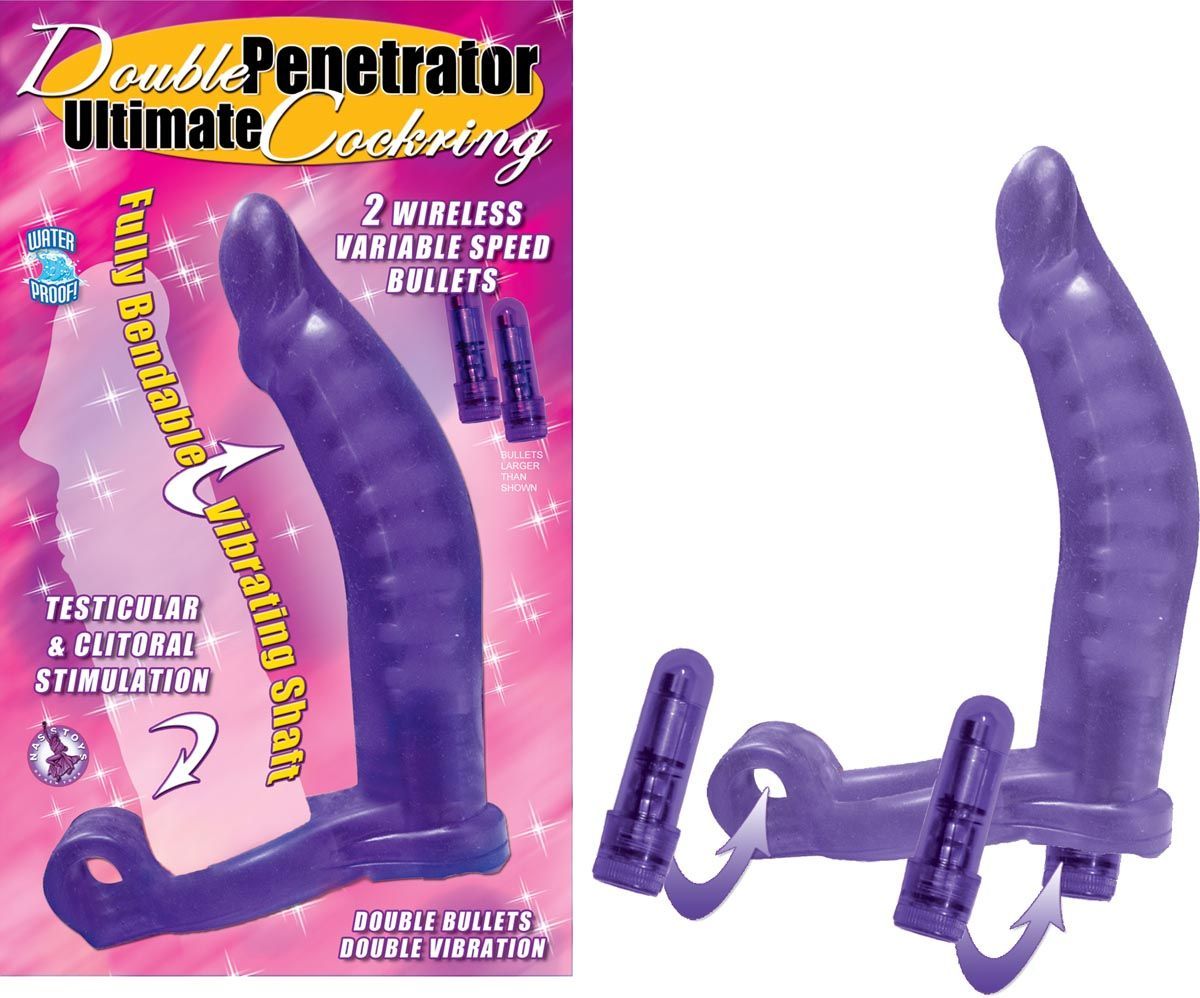 DOUBLE PENETRATOR ULTIMATE COCKRING-PURPLE - #2130-2
