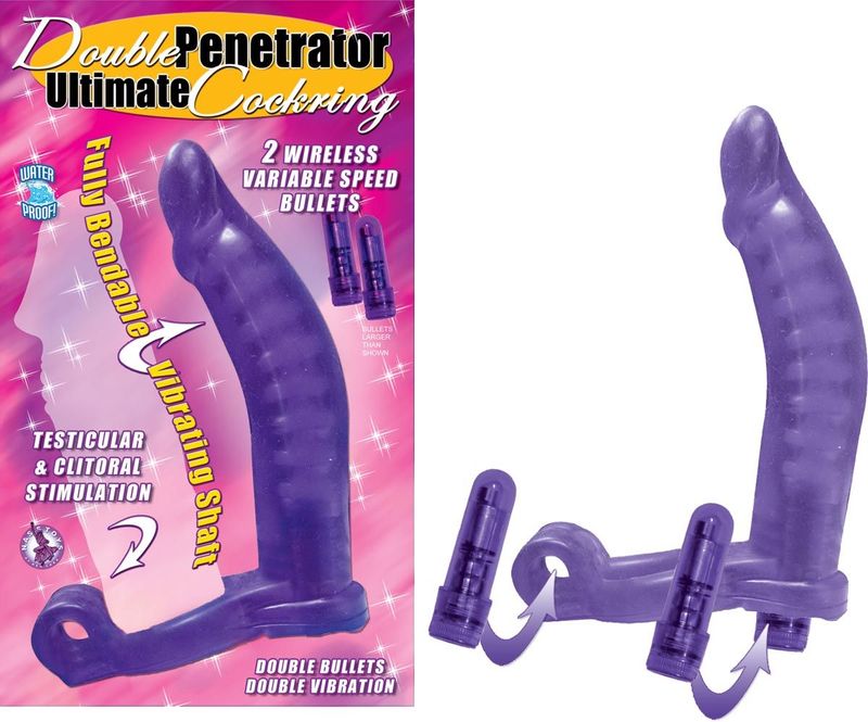 DOUBLE PENETRATOR ULTIMATE COCKRING-PURPLE - #2130-2