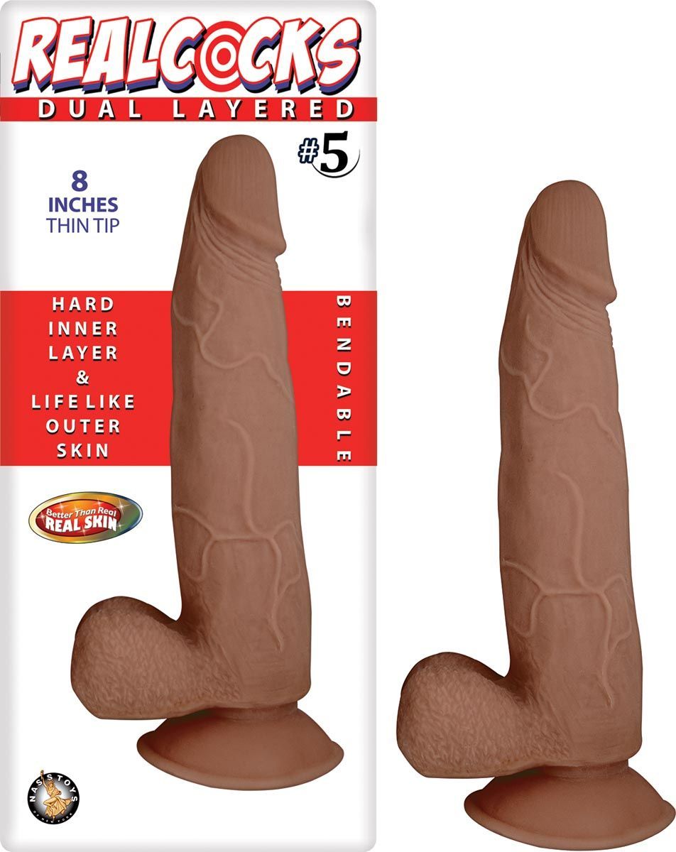 REALCOCKS DUAL LAYERED #5-BROWN - #2784-2