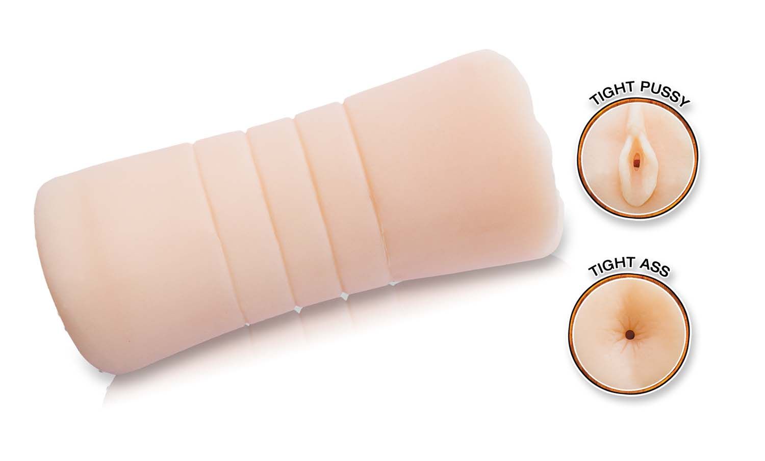 NATURAL REAKSKIN PUSSY &amp; ASS-WHITE - #2768