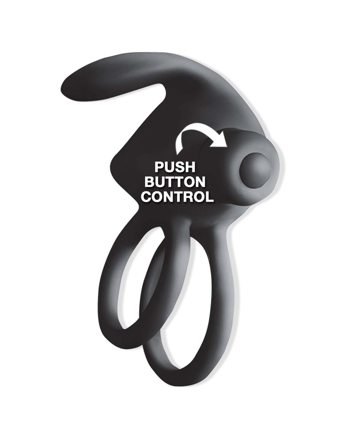 RAM VIBRATING COCKRING-BLACK - #2812-1