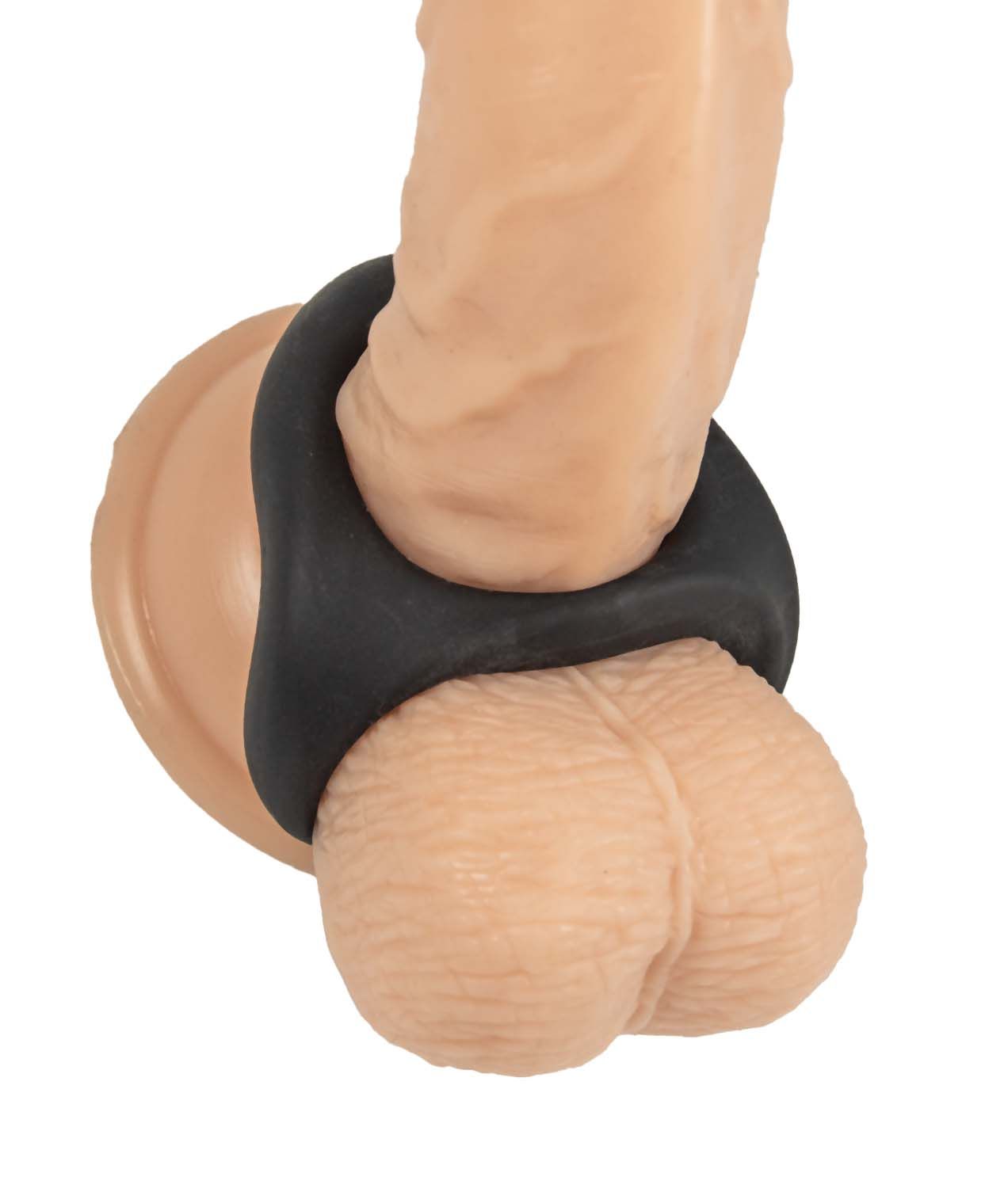 MY COCKRING COCK AND SCROTUM DOUBLE RING-BLACK - #2922