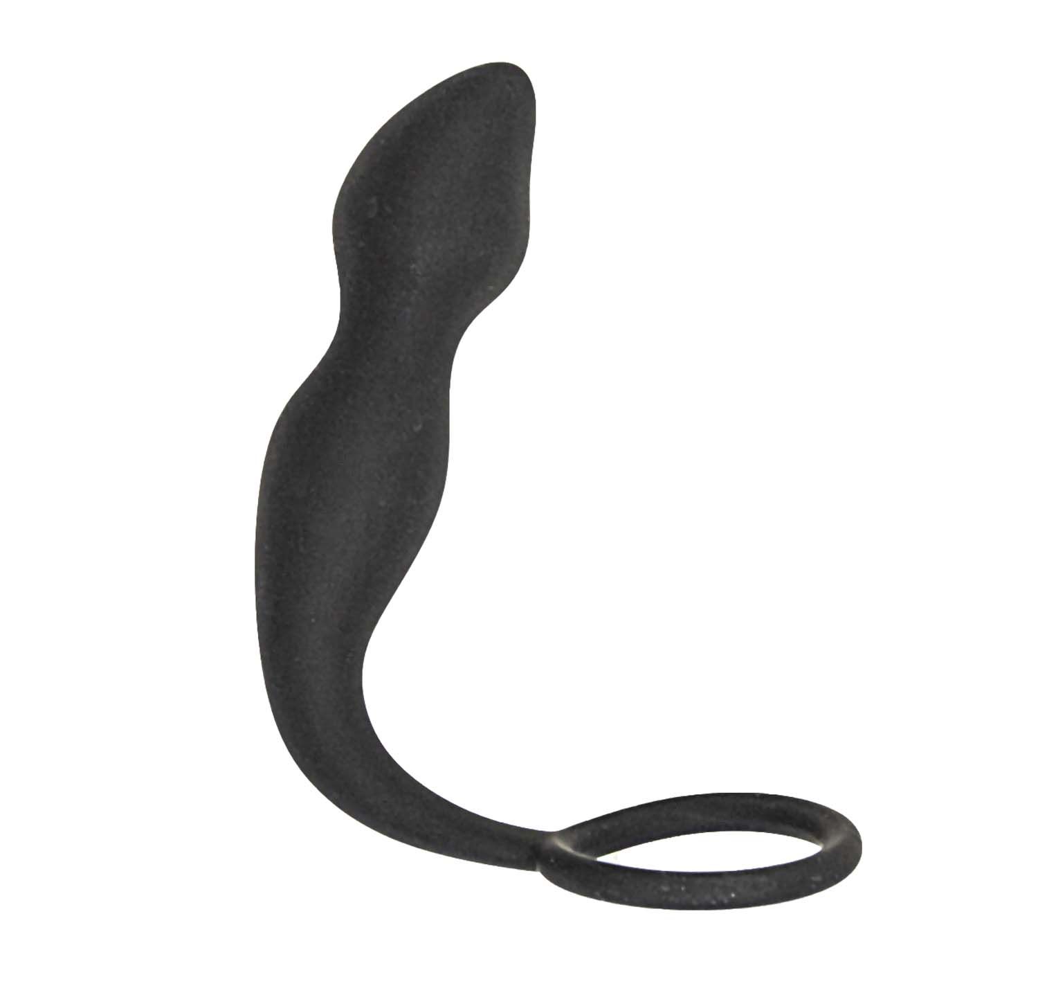 ANAL-ESE BUTTPLUG COCKRING-BLACK - #2945