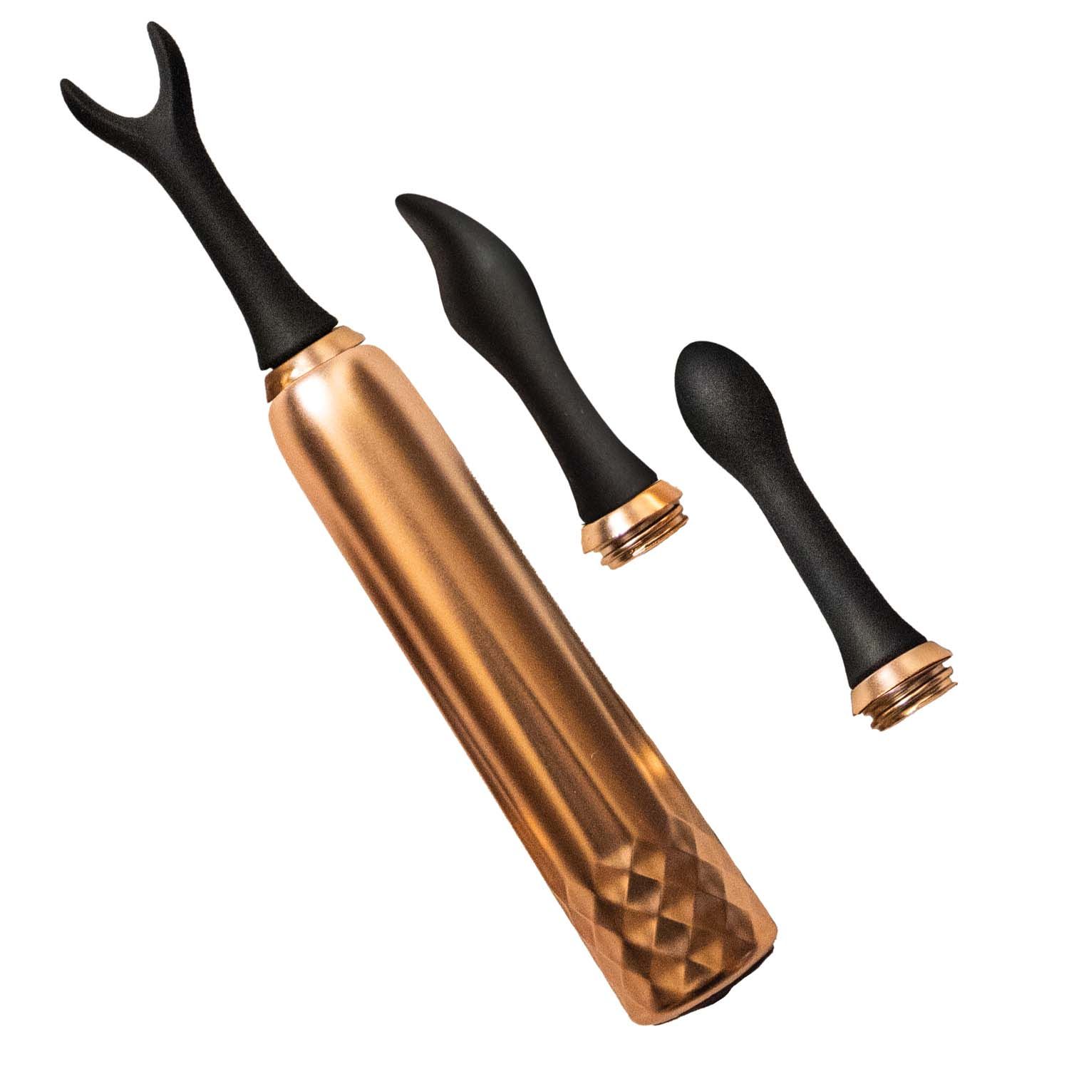 INTENSE TRIPLE TIP MASSAGER-ROSE GOLD - #2994