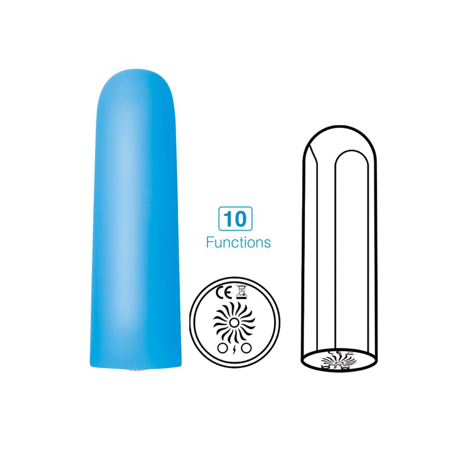 EXCITER SUPER CHARGED MINI VIBE-BLUE - #3034-2
