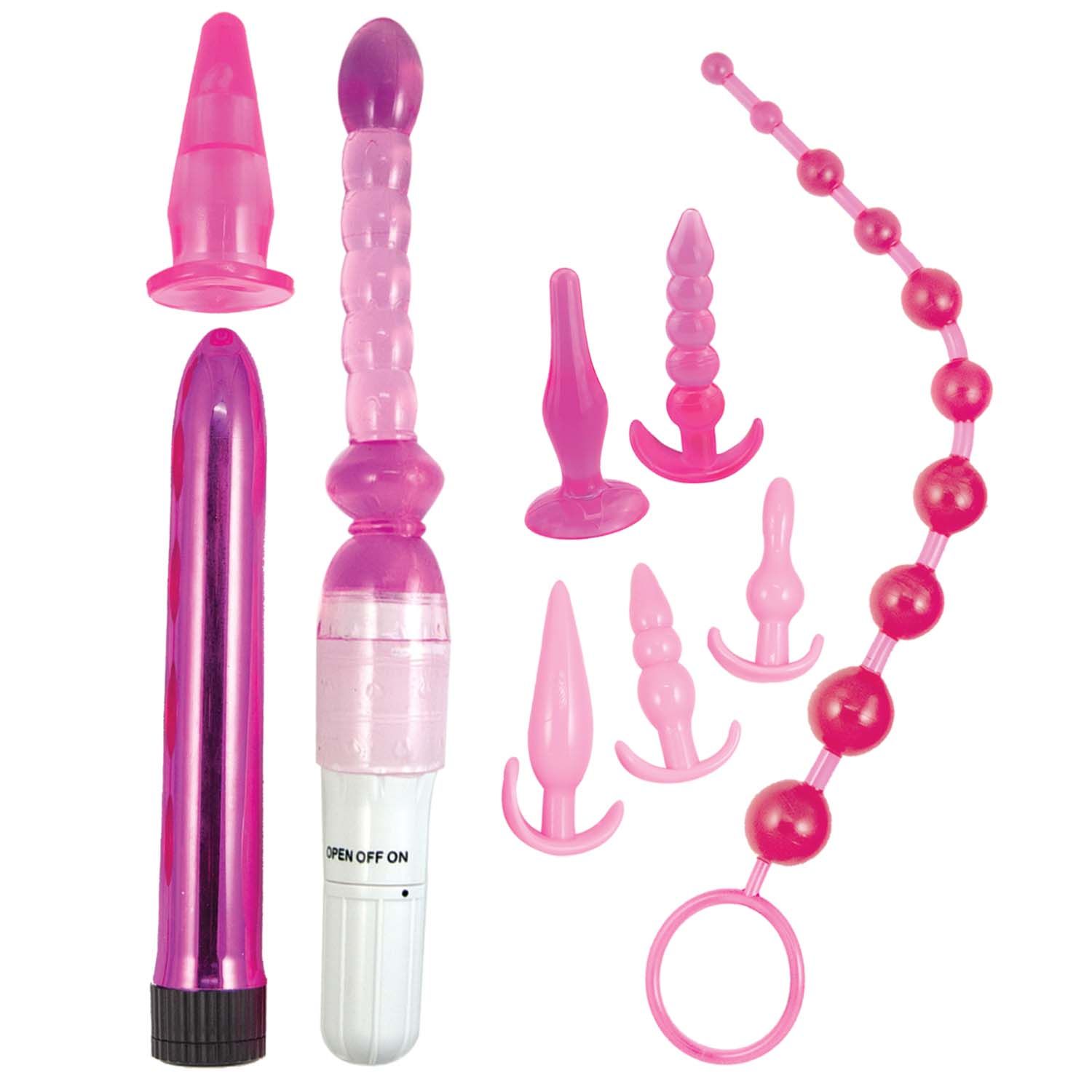 PINK ELITE COLLECTION SUPREME ANAL PLAY KIT-PINK - #3064