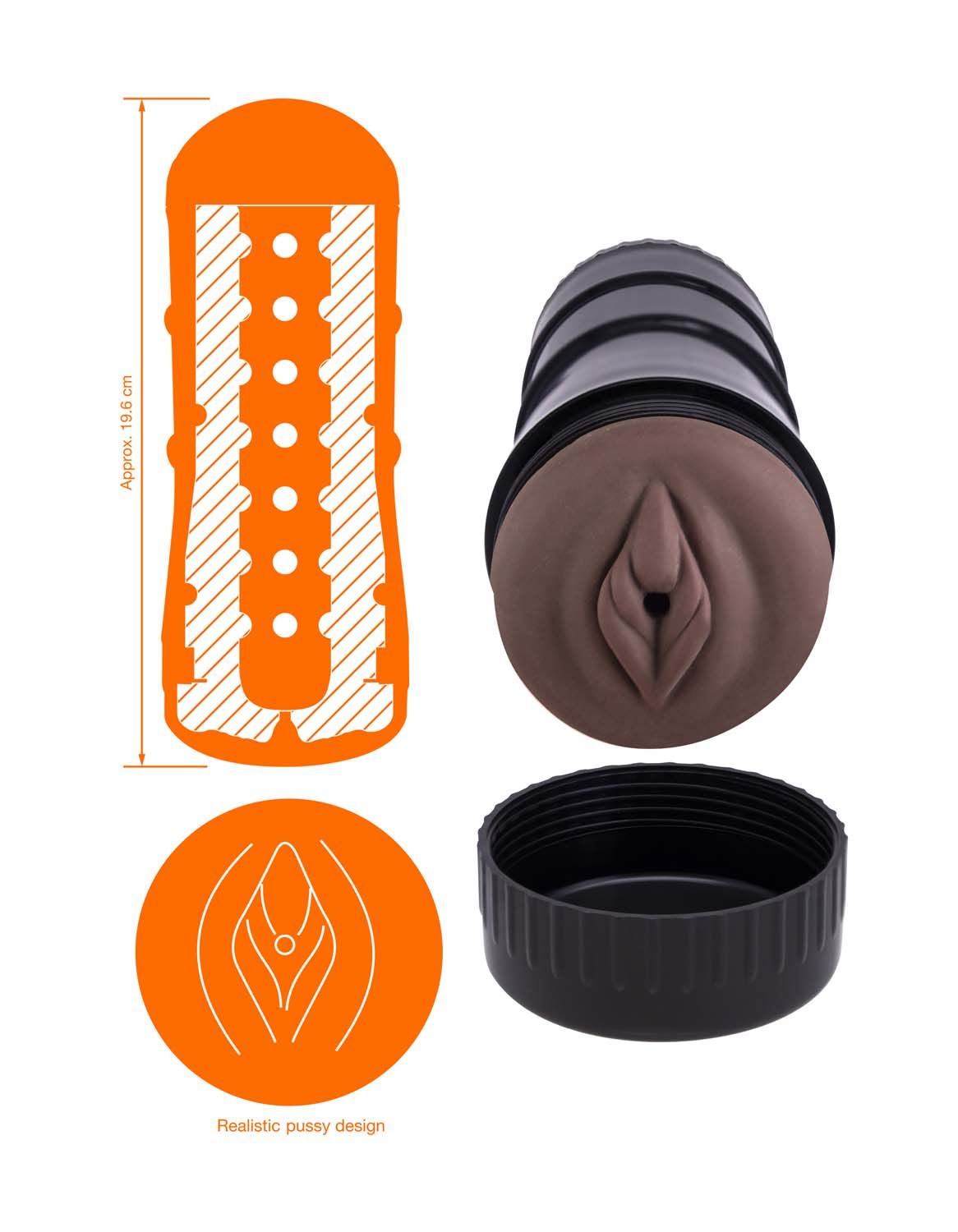 DEE LITE HAND PUSSY-DARK BROWN - #3082-2