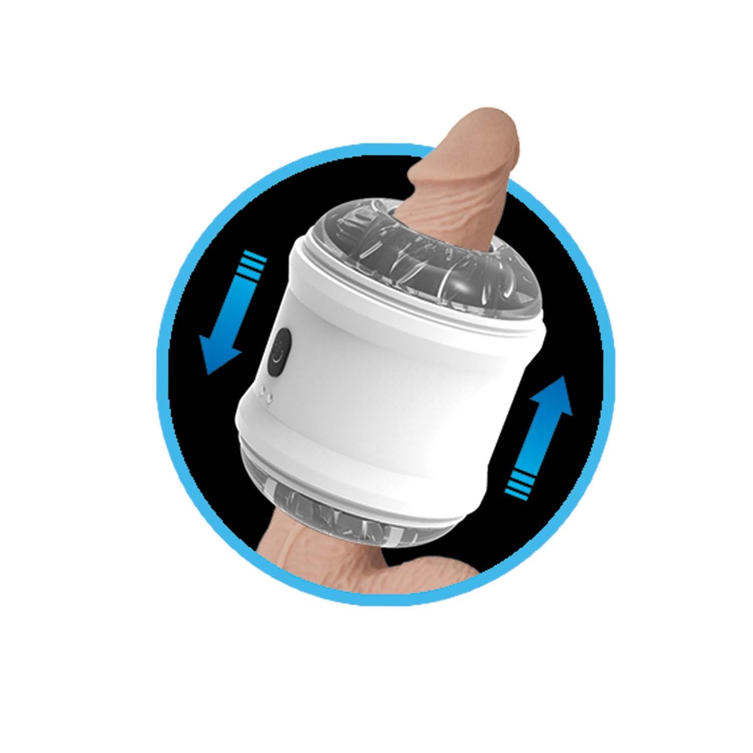 DYNAMO VIBRATING MASTURBATOR CYLINDER-WHITE - #3106-1