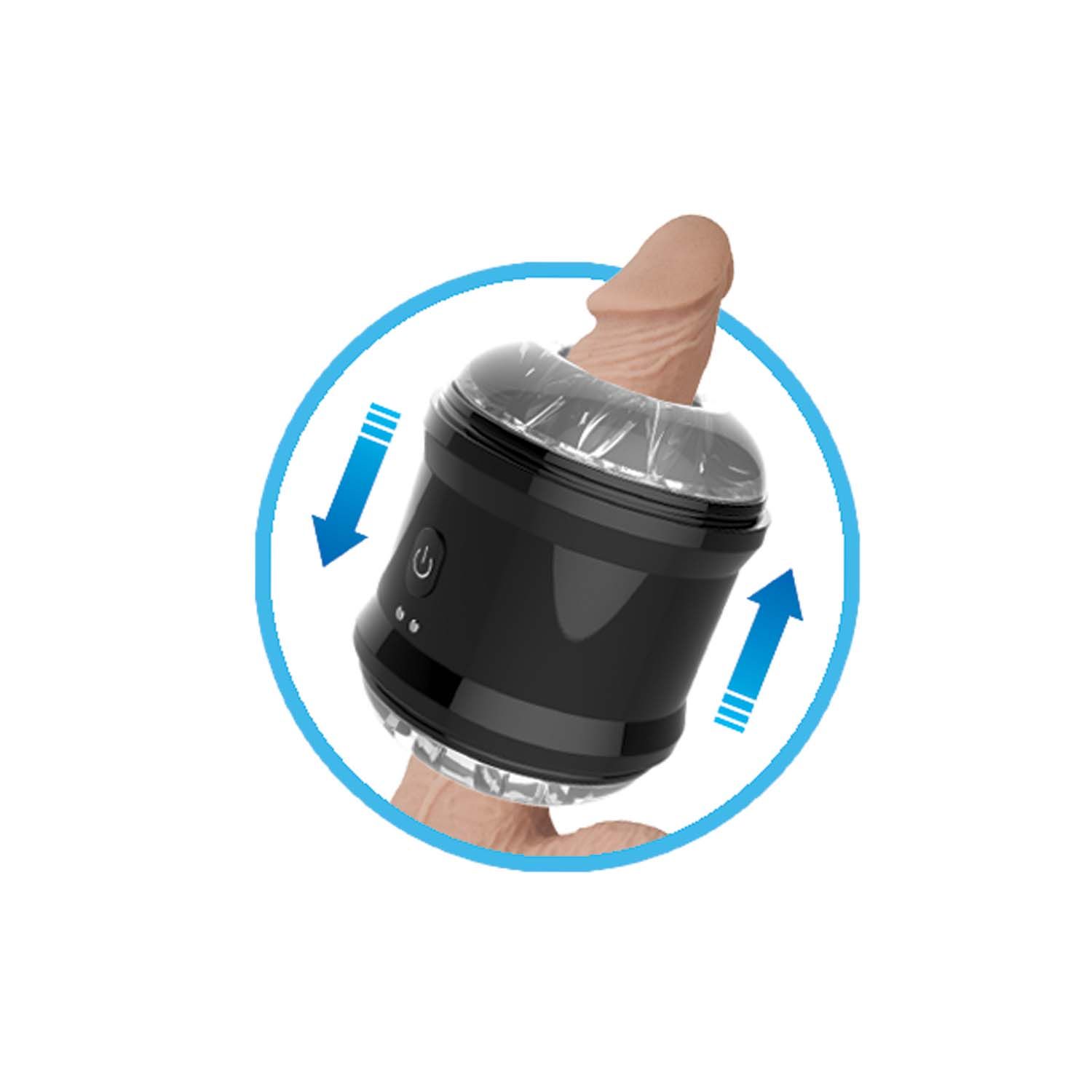 DYNAMO VIBRATING MASTURBATOR CYLINDER-BLACK - #3106-2