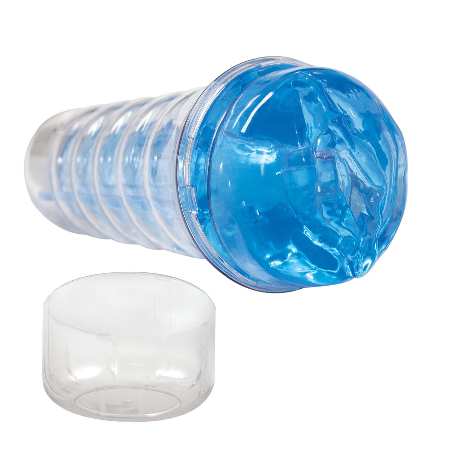 DREAM-LITE CRYSTAL VAGINA MASTURBATOR-BLUE - #3123-2