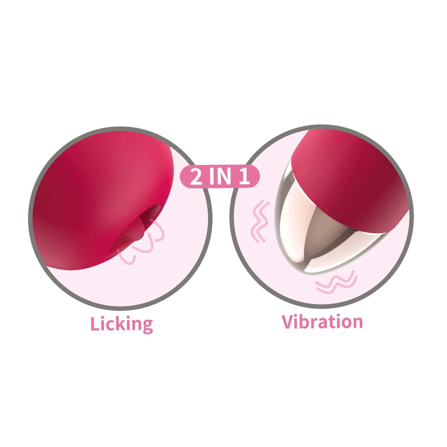 CLIT-TASTIC INTENSE DUAL MASSAGER-CORAL - #3171-1