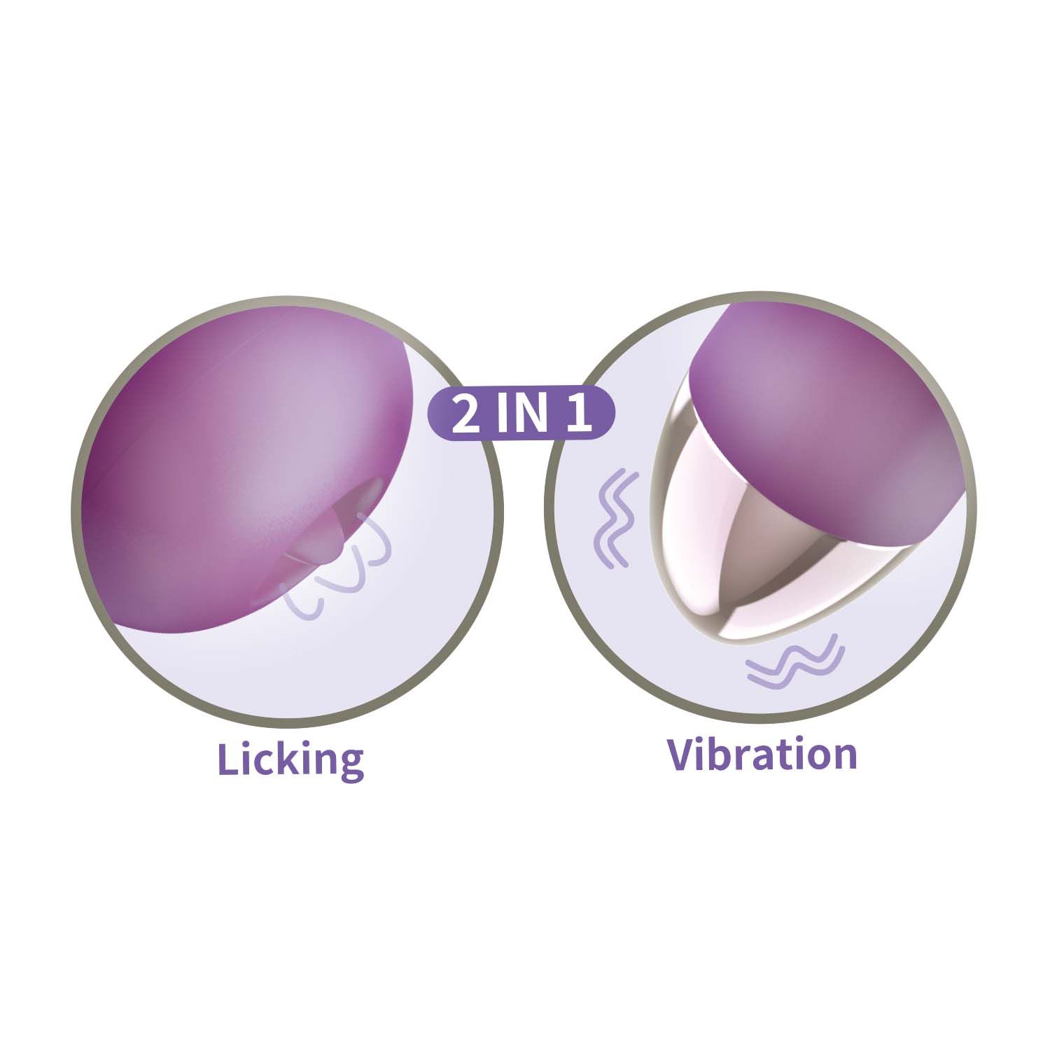CLIT-TASTIC INTENSE DUAL MASSAGER-LAVENDER - #3171-2