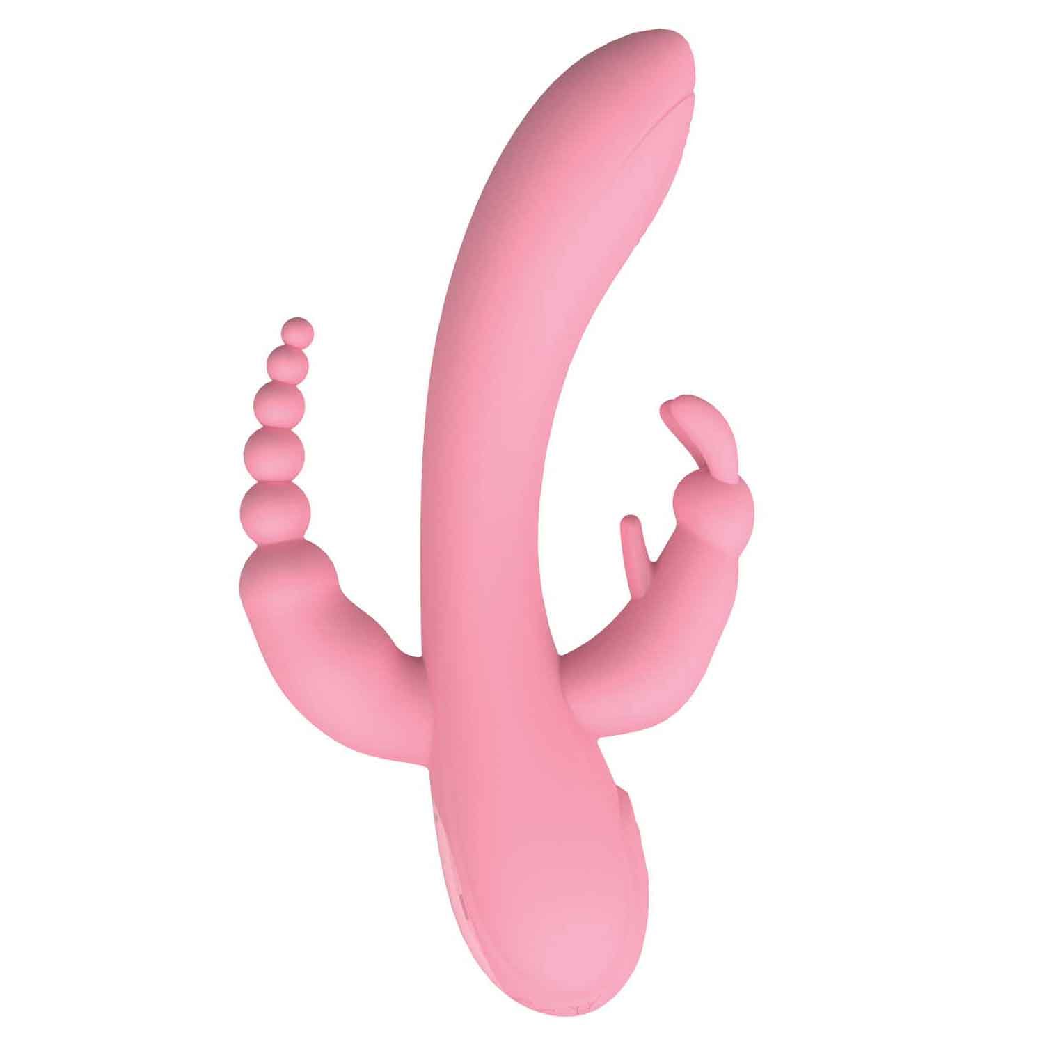THE BEAT TRIFECTA MASSAGER-PINK - #3196-1