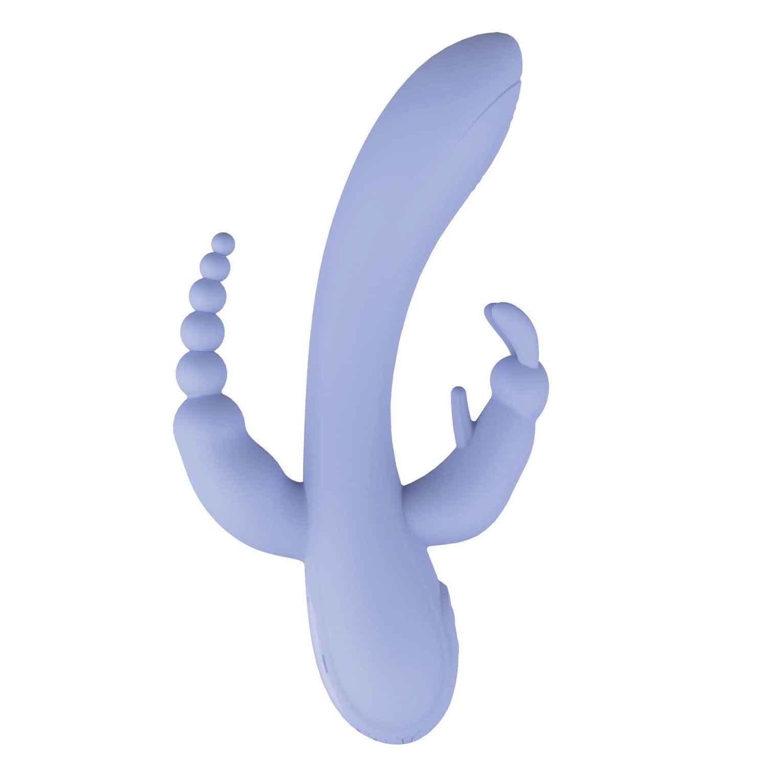 THE BEAT TRIFECTA MASSAGER-VIOLET - #3196-2