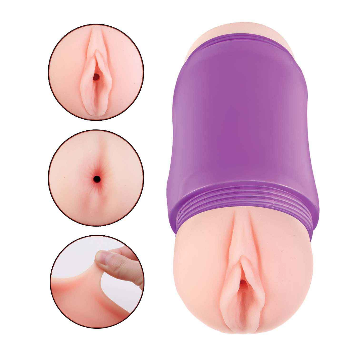 DELITE TWO WAYS VAGINA &amp; ASS-WHITE - #3198
