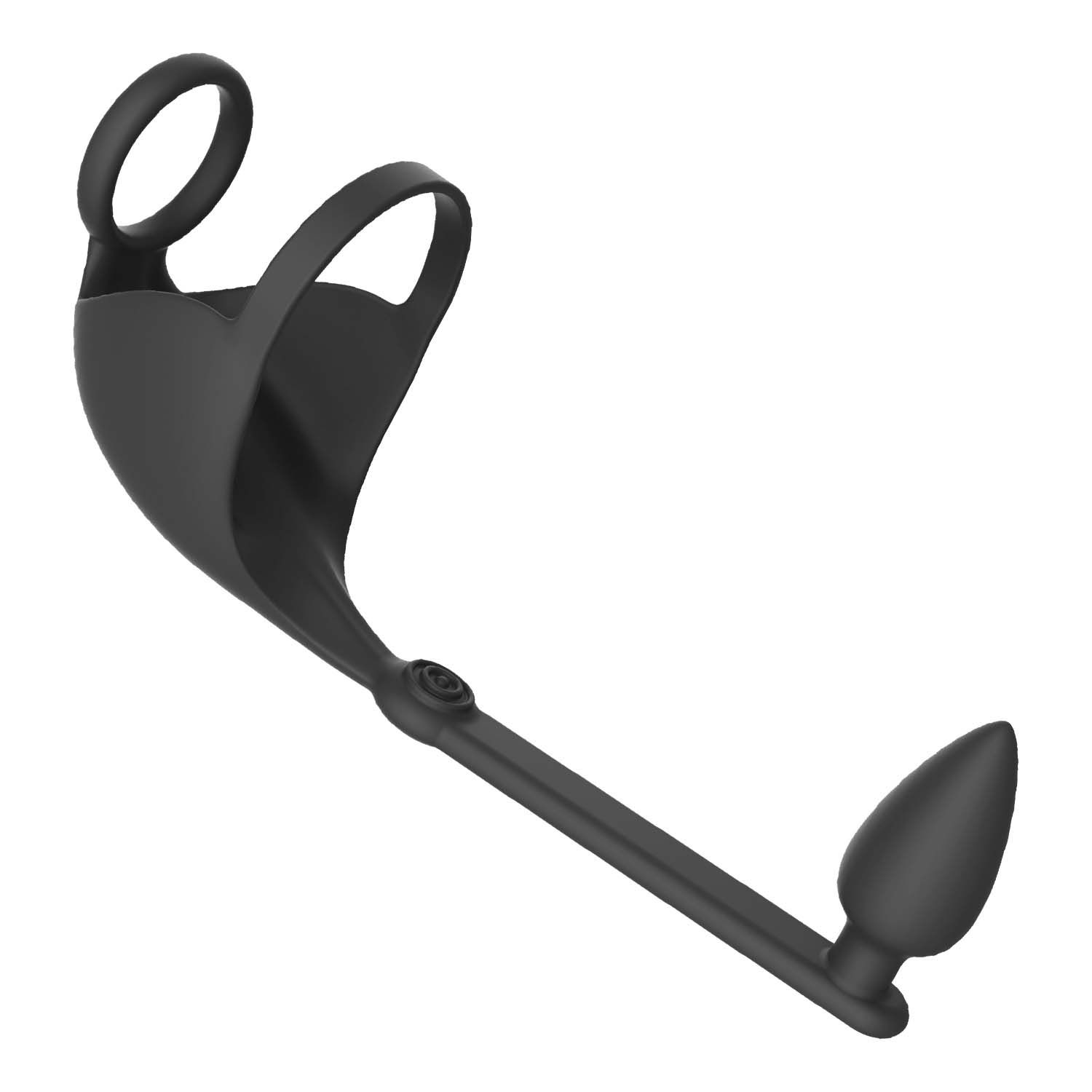 MAGIC REMOTE SCROTUM MASSAGER PLUG-BLACK - #3217