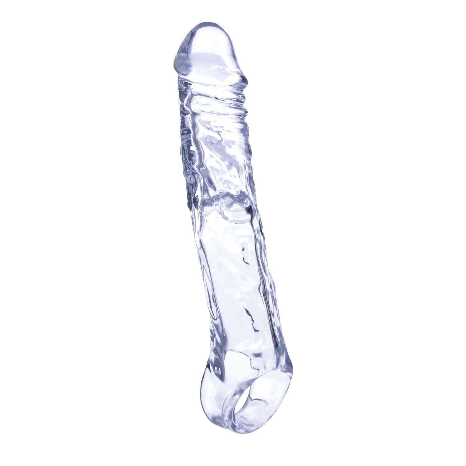MAGIC PENIS EXTENDER &amp; BALL STRAP 7.5&quot;-CLEAR - #3227
