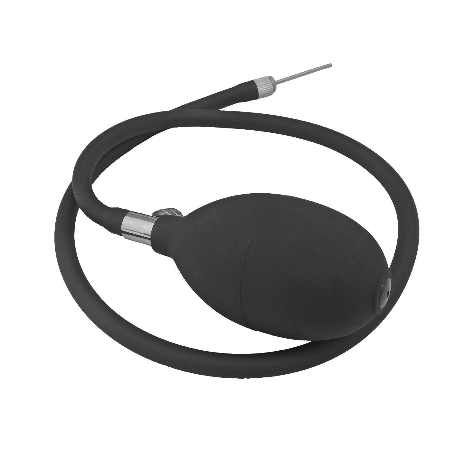 ATOMIC VIBRATING INFLATABLE PLUG-BLACK - #3244