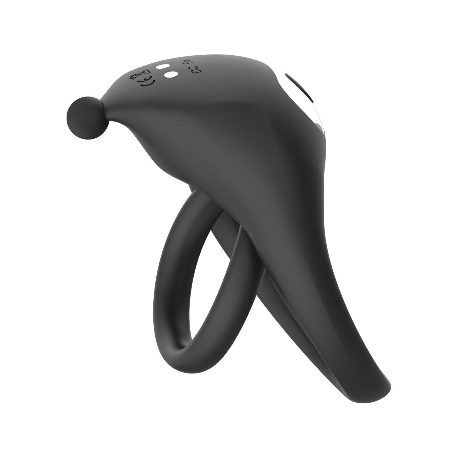 COCKPOWER REMOTE CONTROL PLEASURE RING-BLACK - #3247
