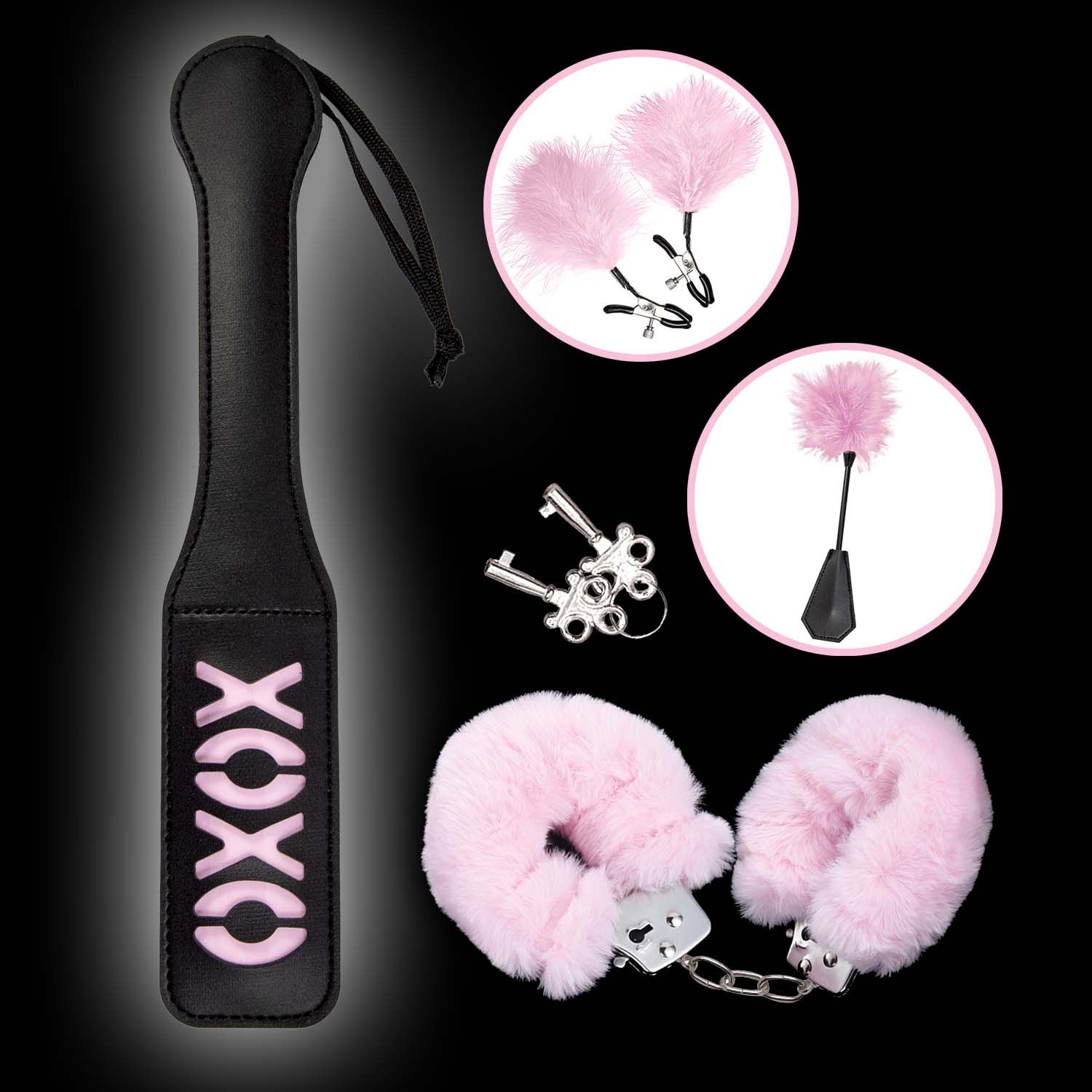 BONDAGE BY NASSTOYS NAUGHTY IN PINK-BLACK &amp; PINK - #3245