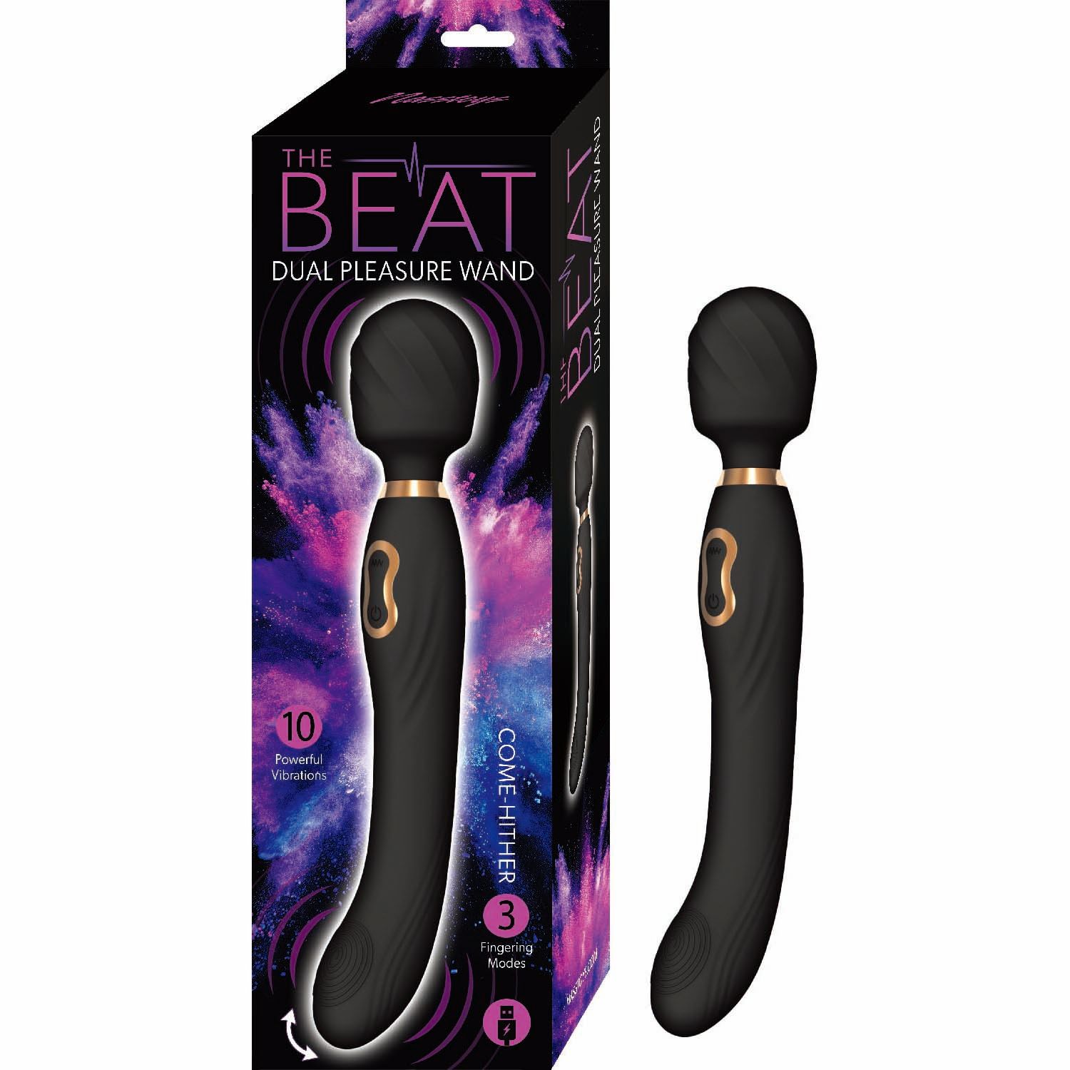 THE BEAT DUAL PLEASURE WAND-BLACK -#3230-1