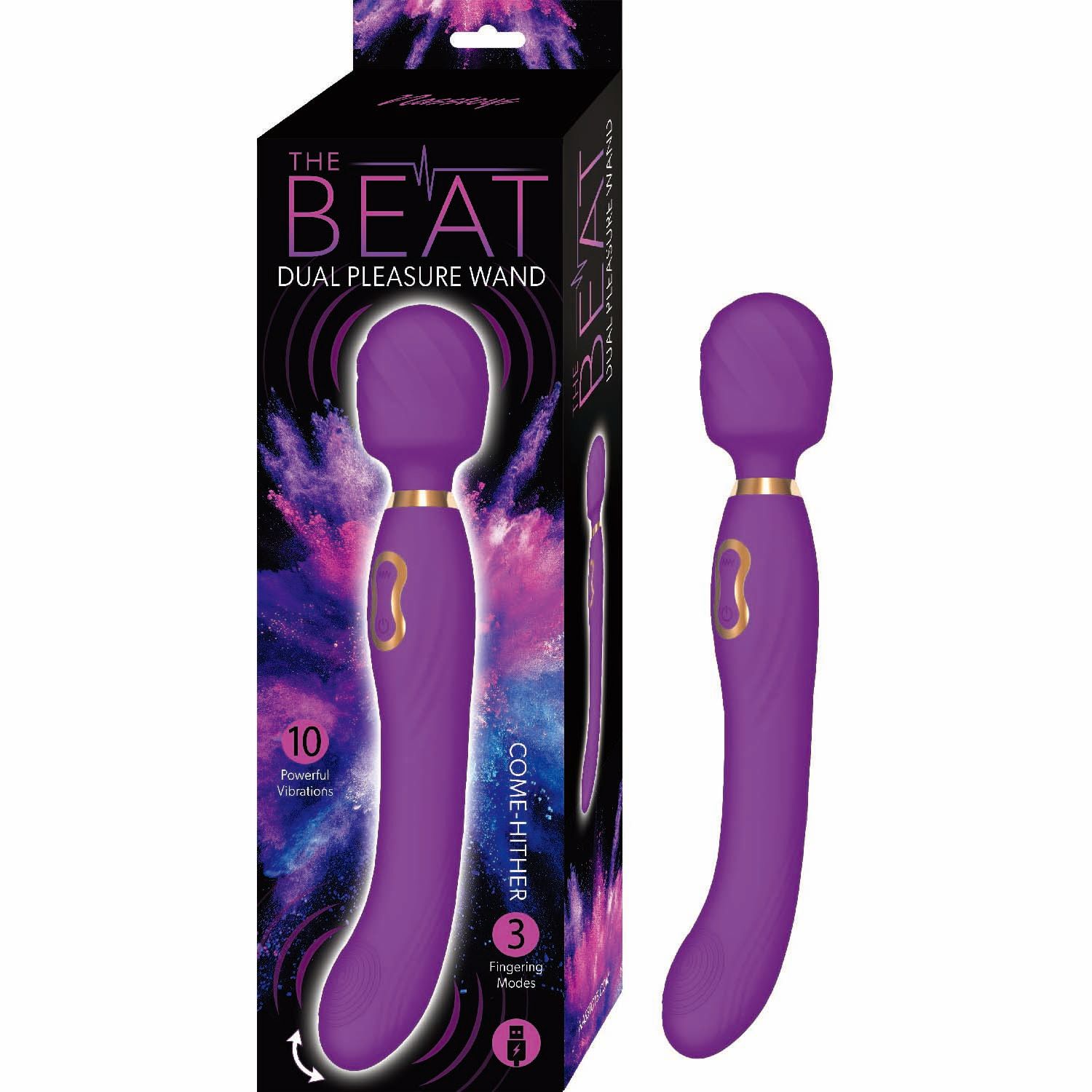 THE BEAT DUAL PLEASURE WAND-PURPLE -#3230-2