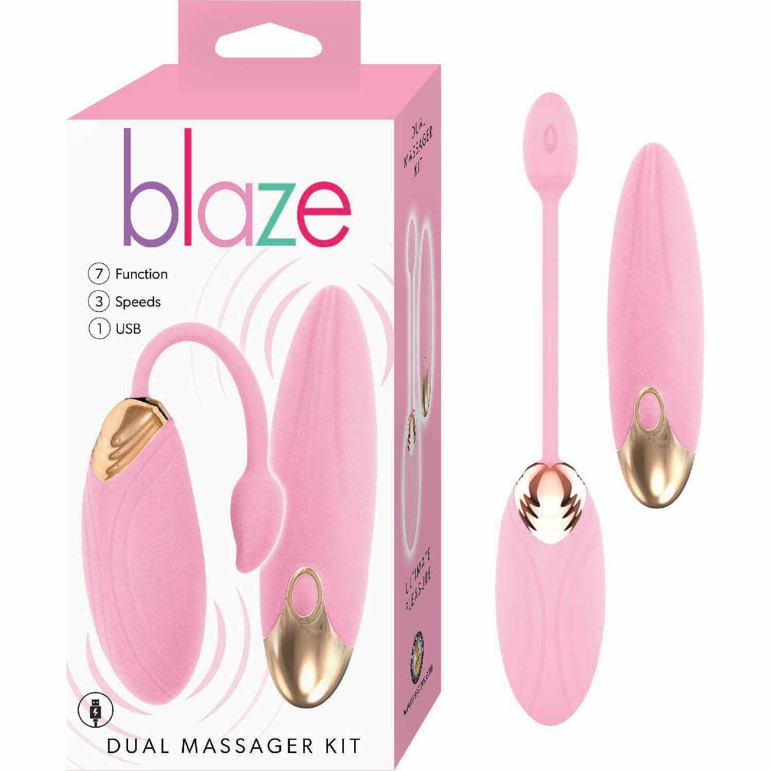 BLAZE DUAL MASSAGER KIT-PINK -#3267-1