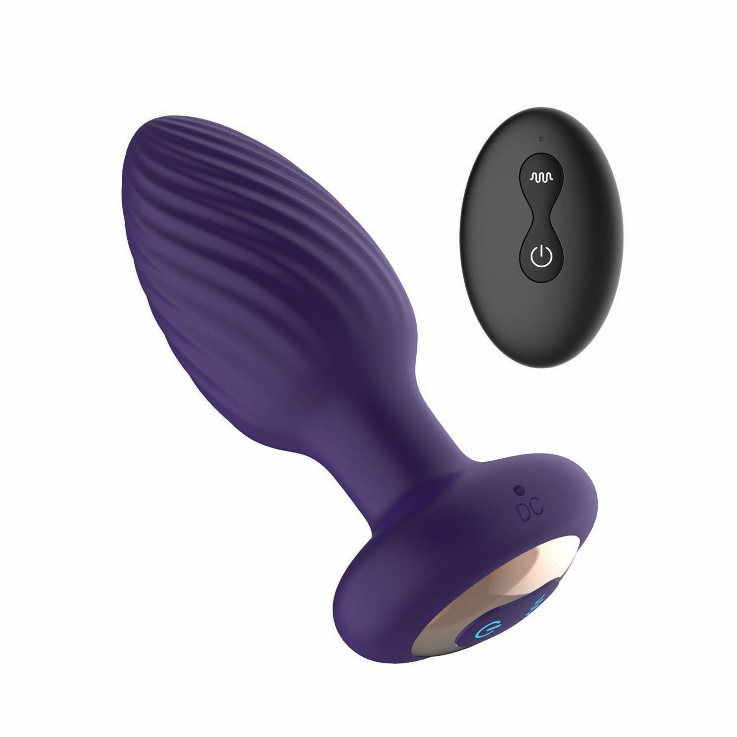 THE ROYALE ROTATING ANAL PLUG-PURPLE -#3279