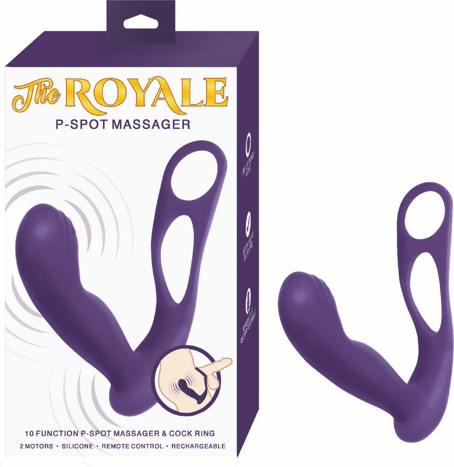 THE ROYALE P-SPOT MASSAGER-PURPLE -#3278