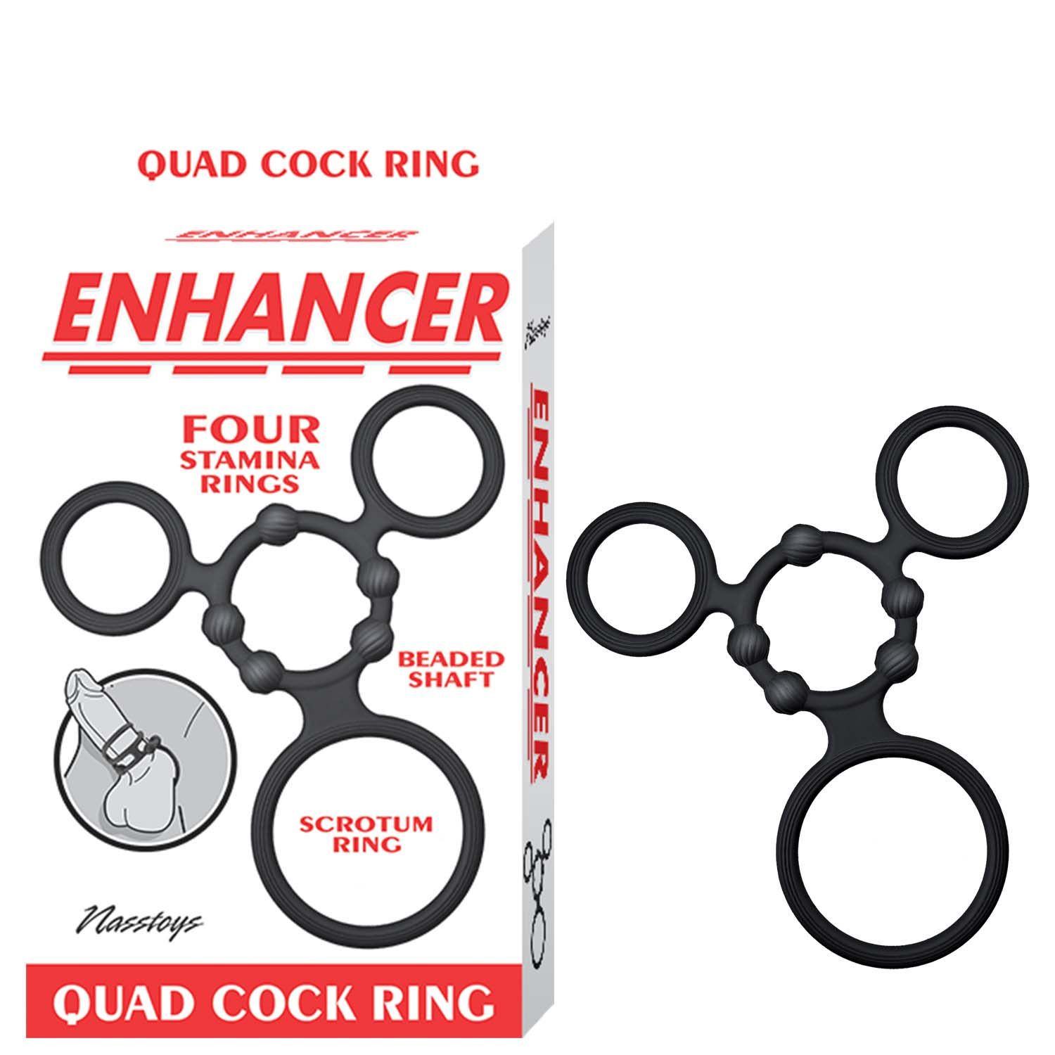 ENHANCER QUAD COCKRING-BLACK -#3288-1