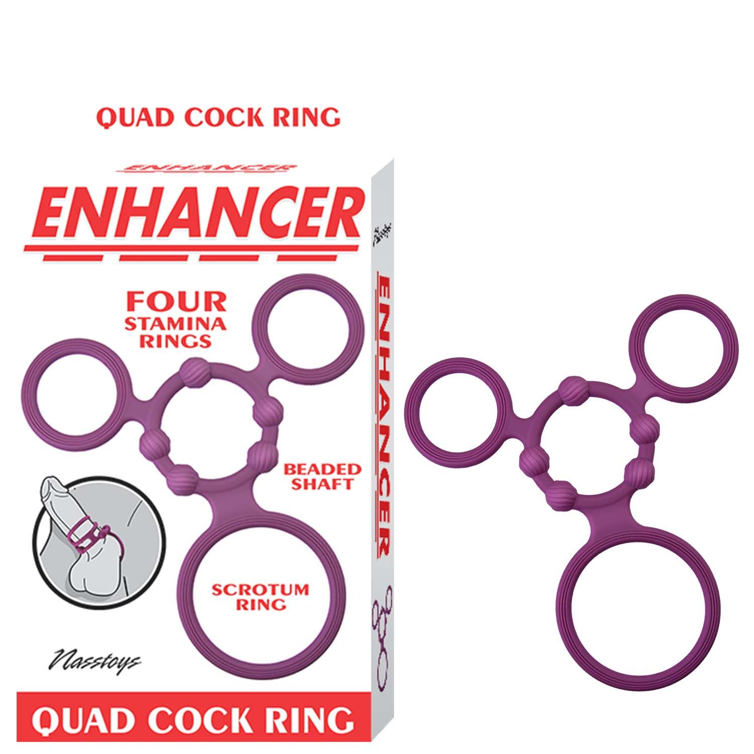 ENHANCER QUAD COCKRING-RUBINE RED -#3288-2