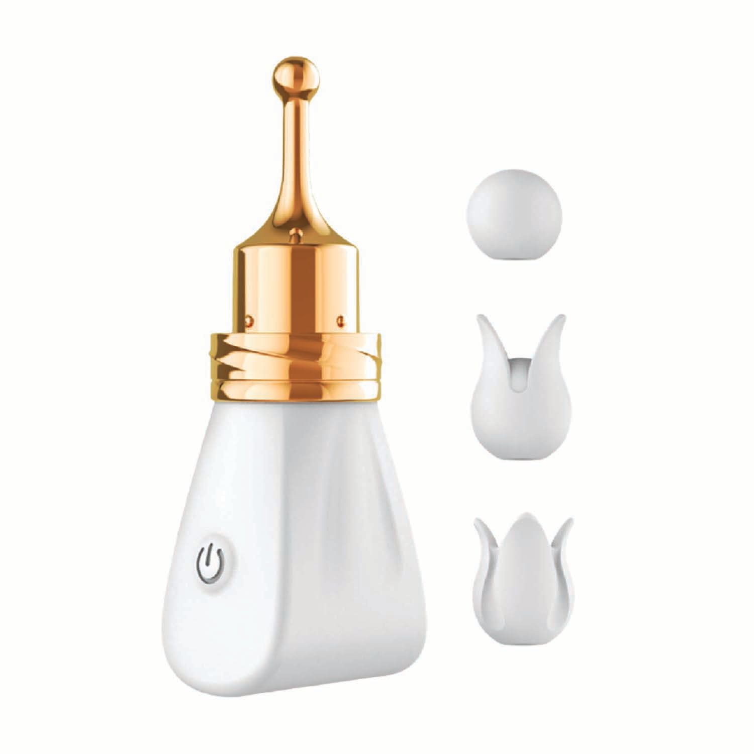 GOLD GLAM TRI-TIP VIBE-WHITE -#3297-1