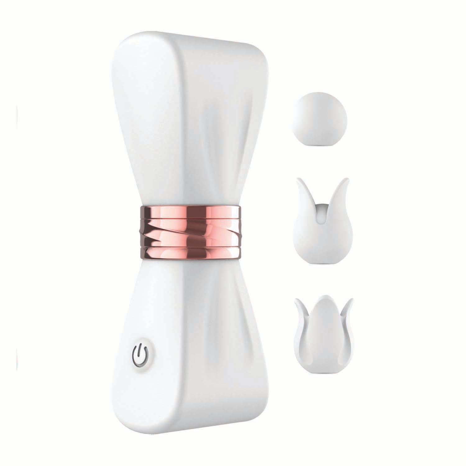 GOLD GLAM TRI-TIP VIBE-WHITE -#3297-1