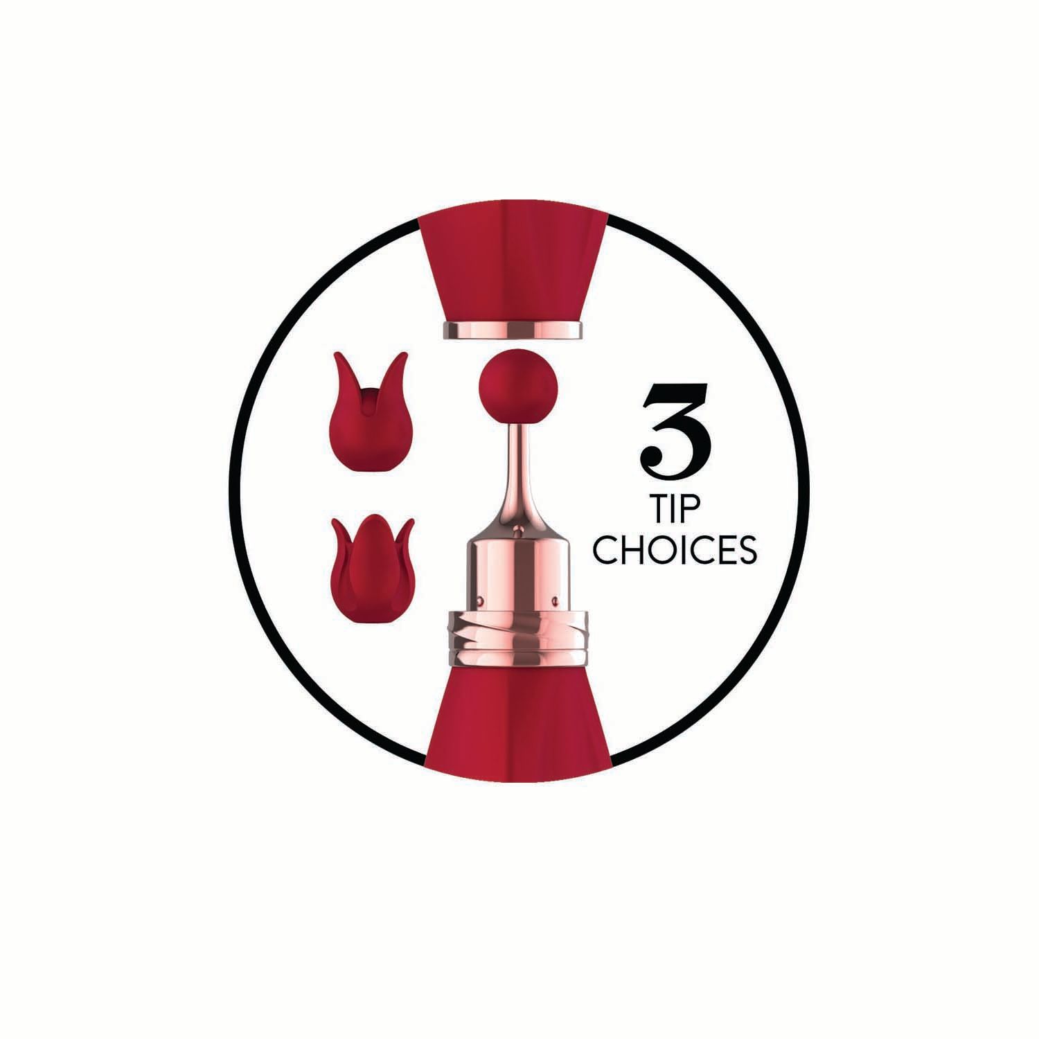 GOLD GLAM TRI-TIP VIBE-RED -#3297-2