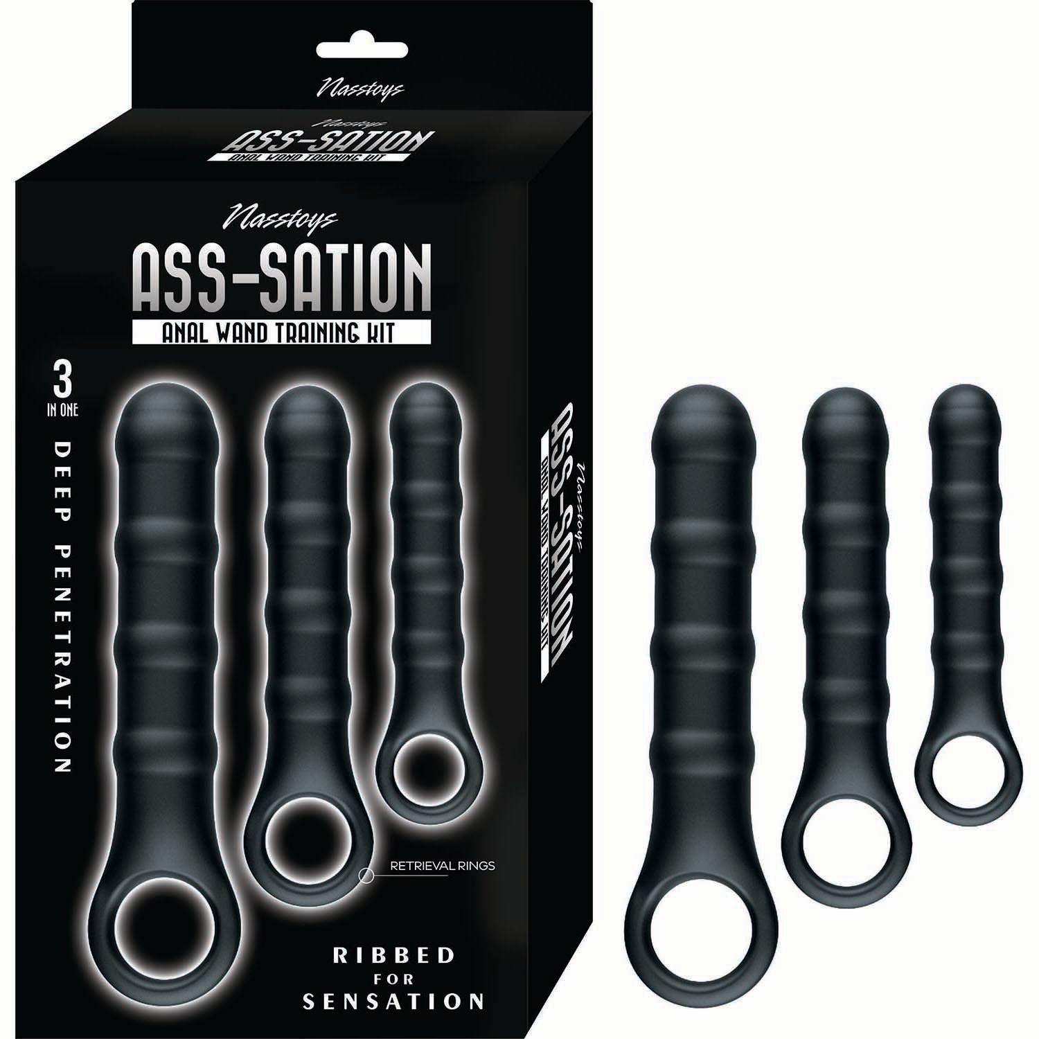 ASS-SATION ANAL WAND TRAINING KIT-BLACK -#3316-2