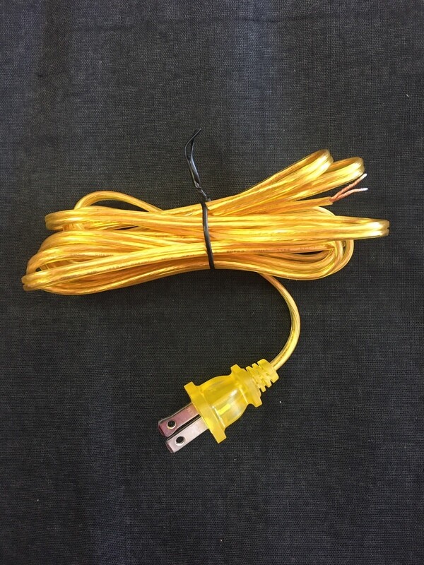 8 FOOT GOLD 18/2 SPT1 CORD SET WITH POLARIZED PLUG